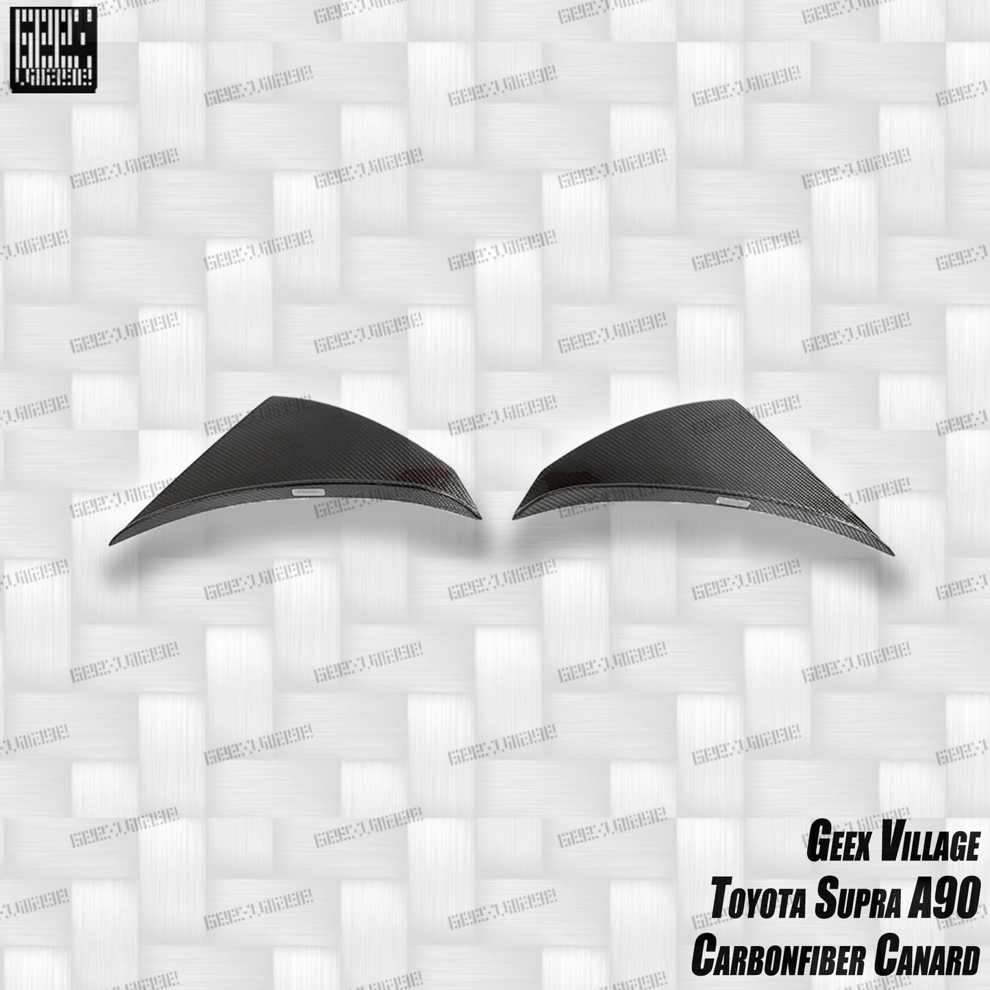 Geex Village Unicorn GT3 Widebody Canards for Toyota Supra MK5 A90 A91 3.0 2020-ON Carbon Fiber/FRP