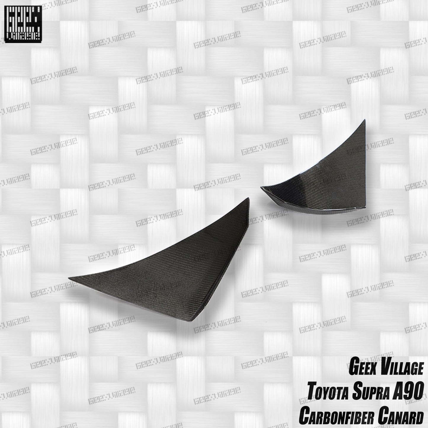 Geex Village Unicorn GT3 Widebody Canards for Toyota Supra MK5 A90 A91 3.0 2020-ON Carbon Fiber/FRP