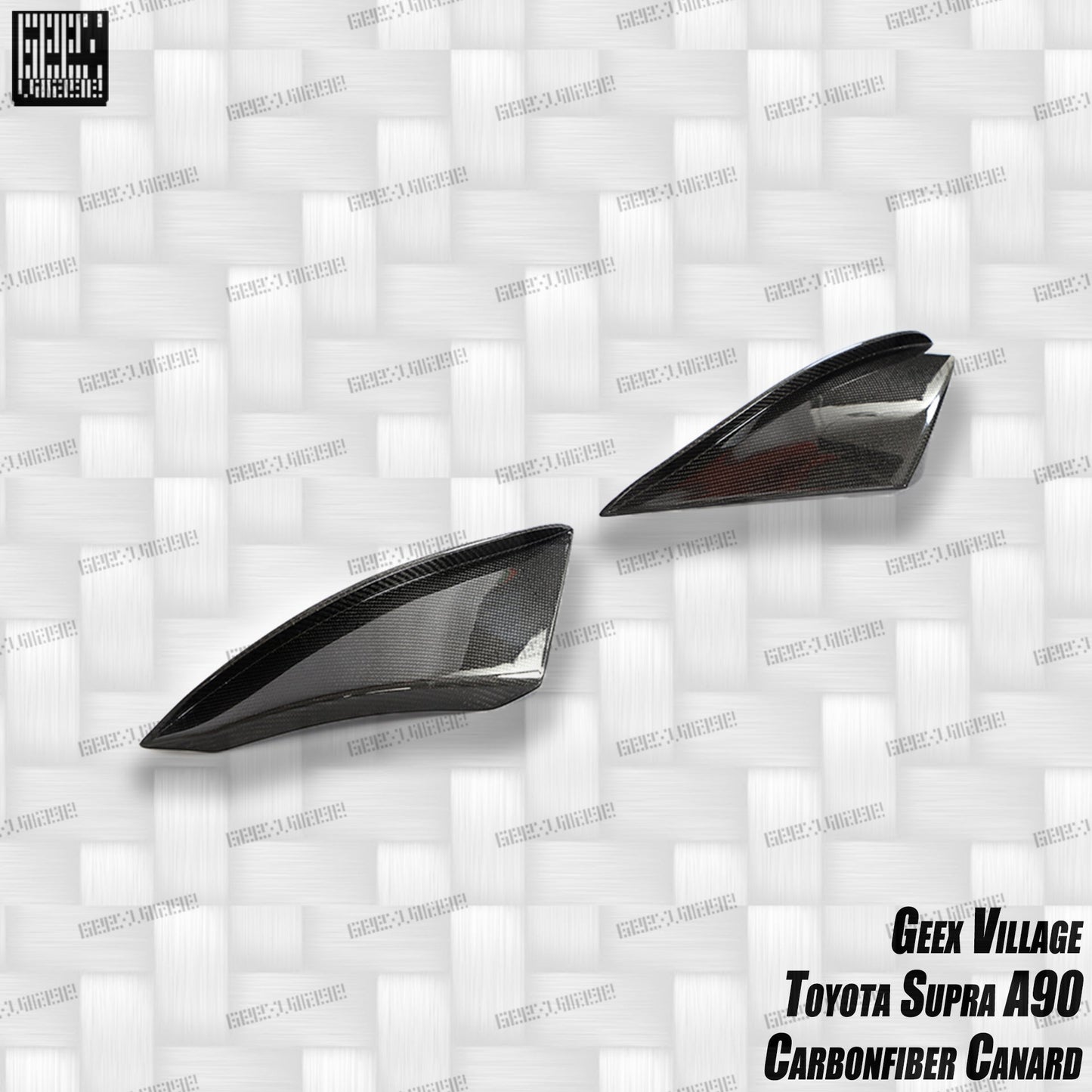 Geex Village Unicorn GT3 Widebody Canards for Toyota Supra MK5 A90 A91 3.0 2020-ON Carbon Fiber/FRP