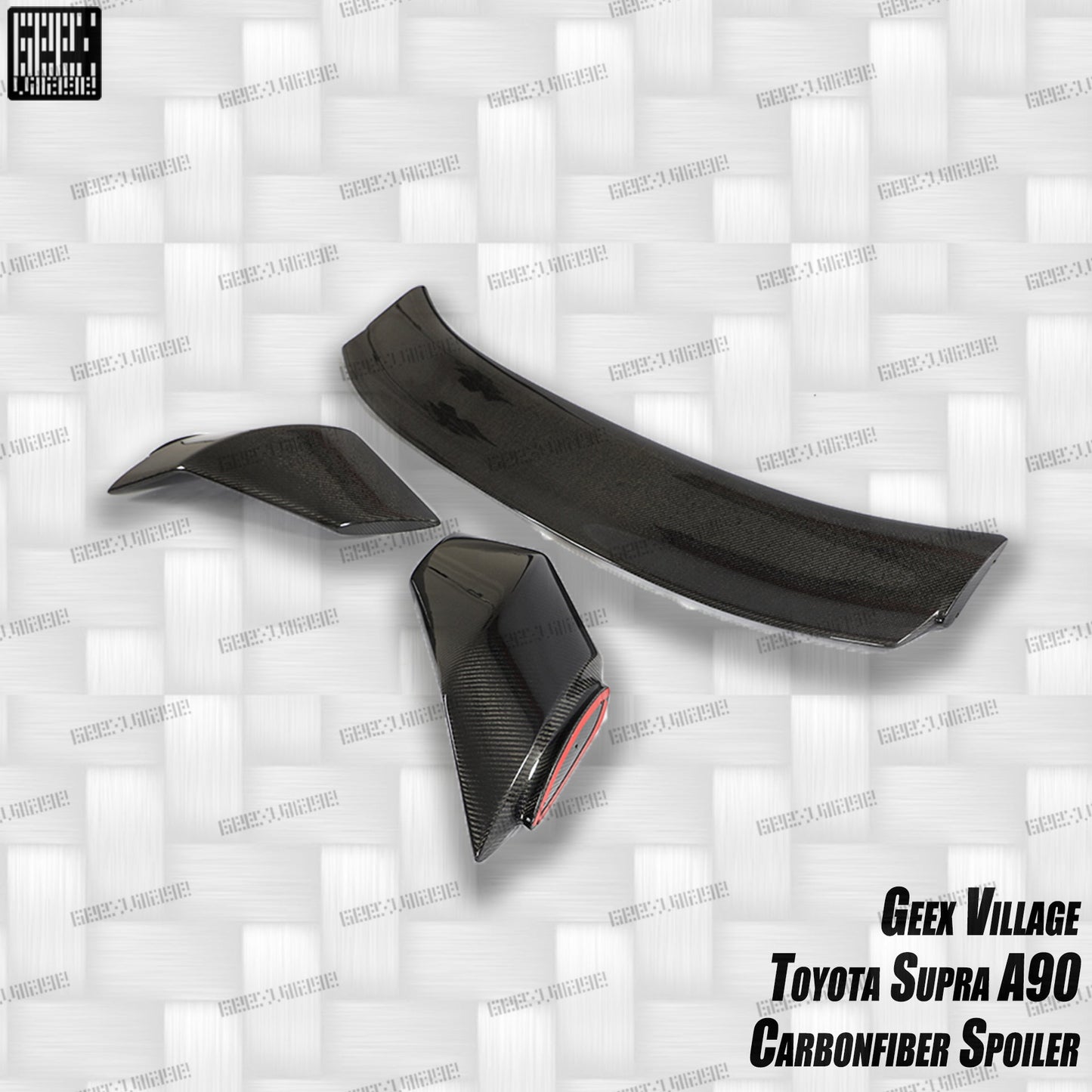Geex Village Unicorn GT3 Widebody Rear Wing for Toyota Supra MK5 A90 A91 3.0 2020-ON Coupe Carbon Fiber/FRP