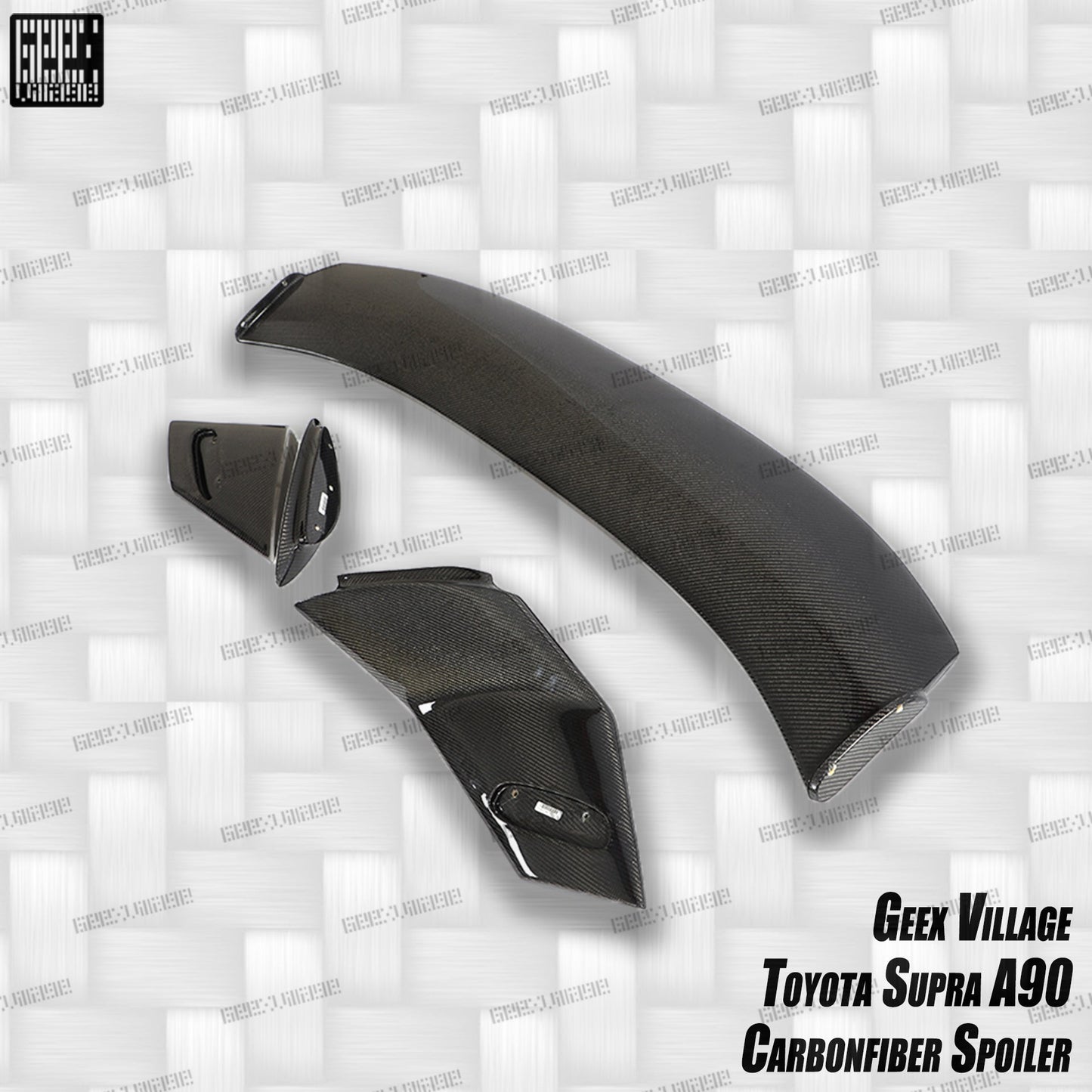 Geex Village Unicorn GT3 Widebody Rear Wing for Toyota Supra MK5 A90 A91 3.0 2020-ON Coupe Carbon Fiber/FRP