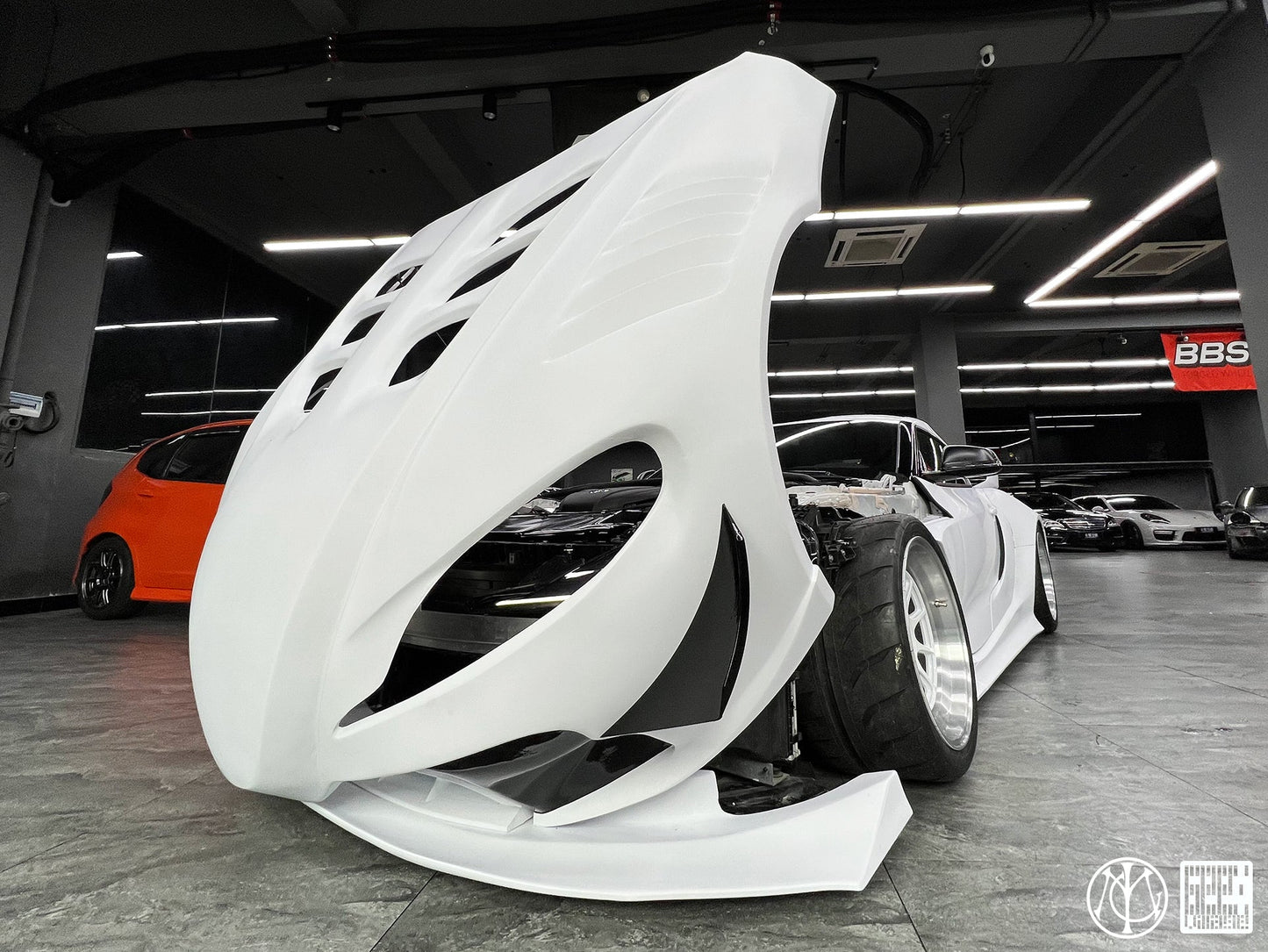 Geex Village Unicorn GT3 Clamshell Hood and Front Bumper for Toyota Supra MK5 A90 A91 3.0 2020-ON Carbon Fiber/FRP