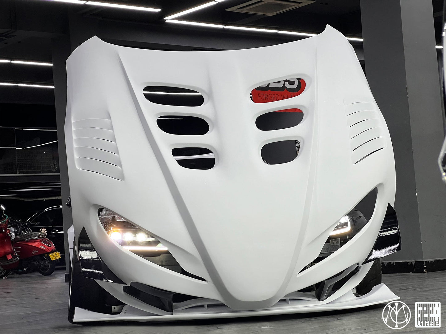 Geex Village Unicorn GT3 Clamshell Hood and Front Bumper for Toyota Supra MK5 A90 A91 3.0 2020-ON Carbon Fiber/FRP