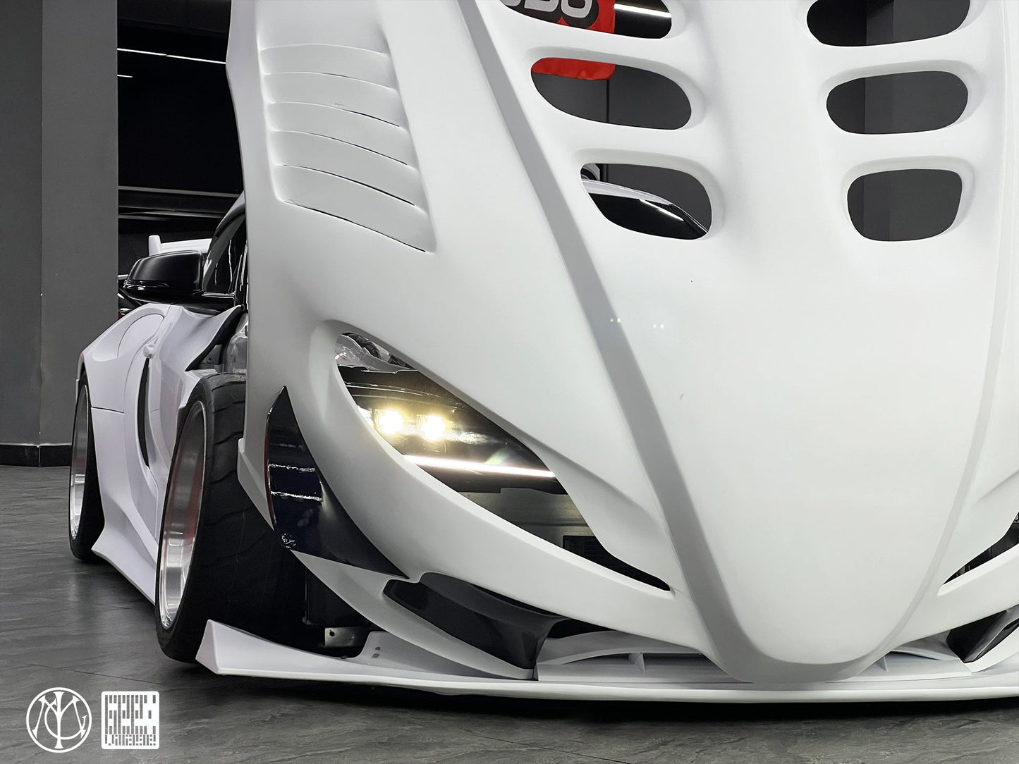 Geex Village Unicorn GT3 Clamshell Hood and Front Bumper for Toyota Supra MK5 A90 A91 3.0 2020-ON Carbon Fiber/FRP