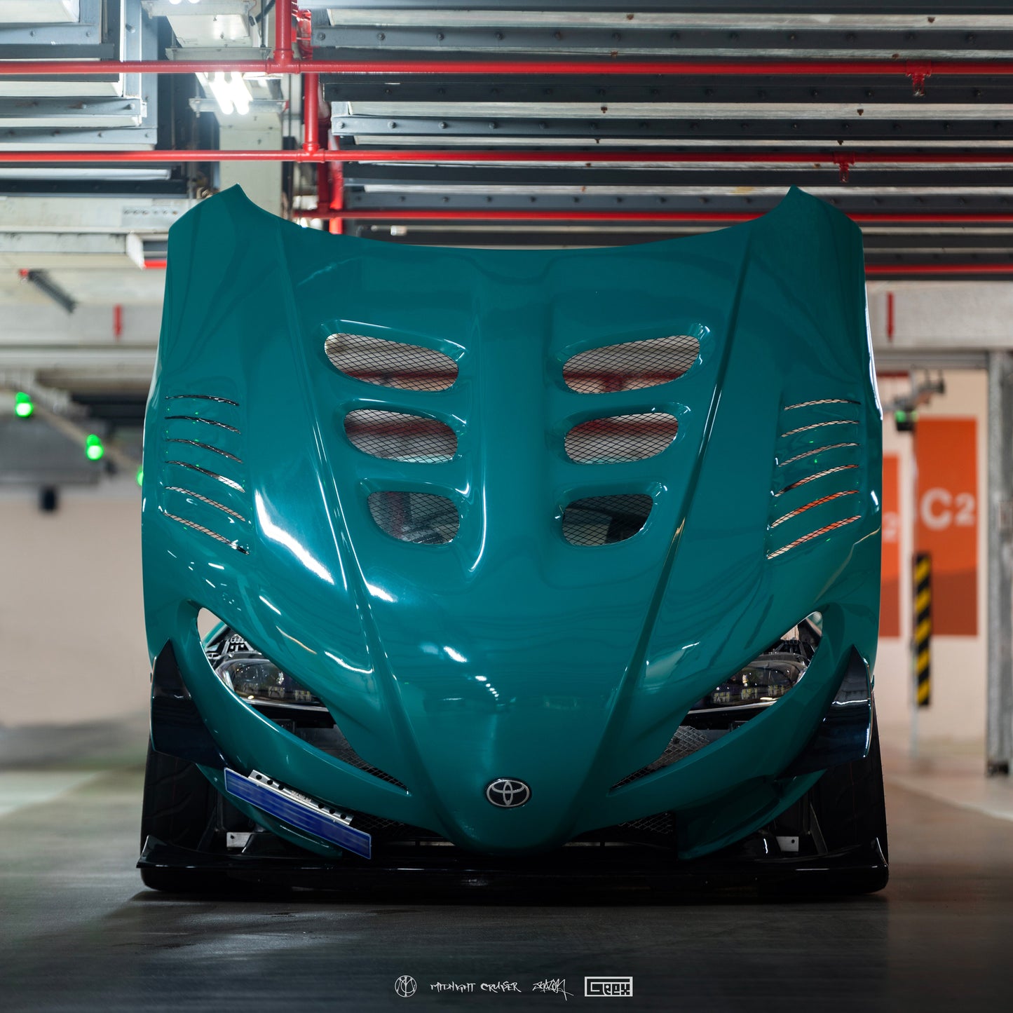 Geex Village Unicorn GT3 Clamshell Hood and Front Bumper for Toyota Supra MK5 A90 A91 3.0 2020-ON Carbon Fiber/FRP