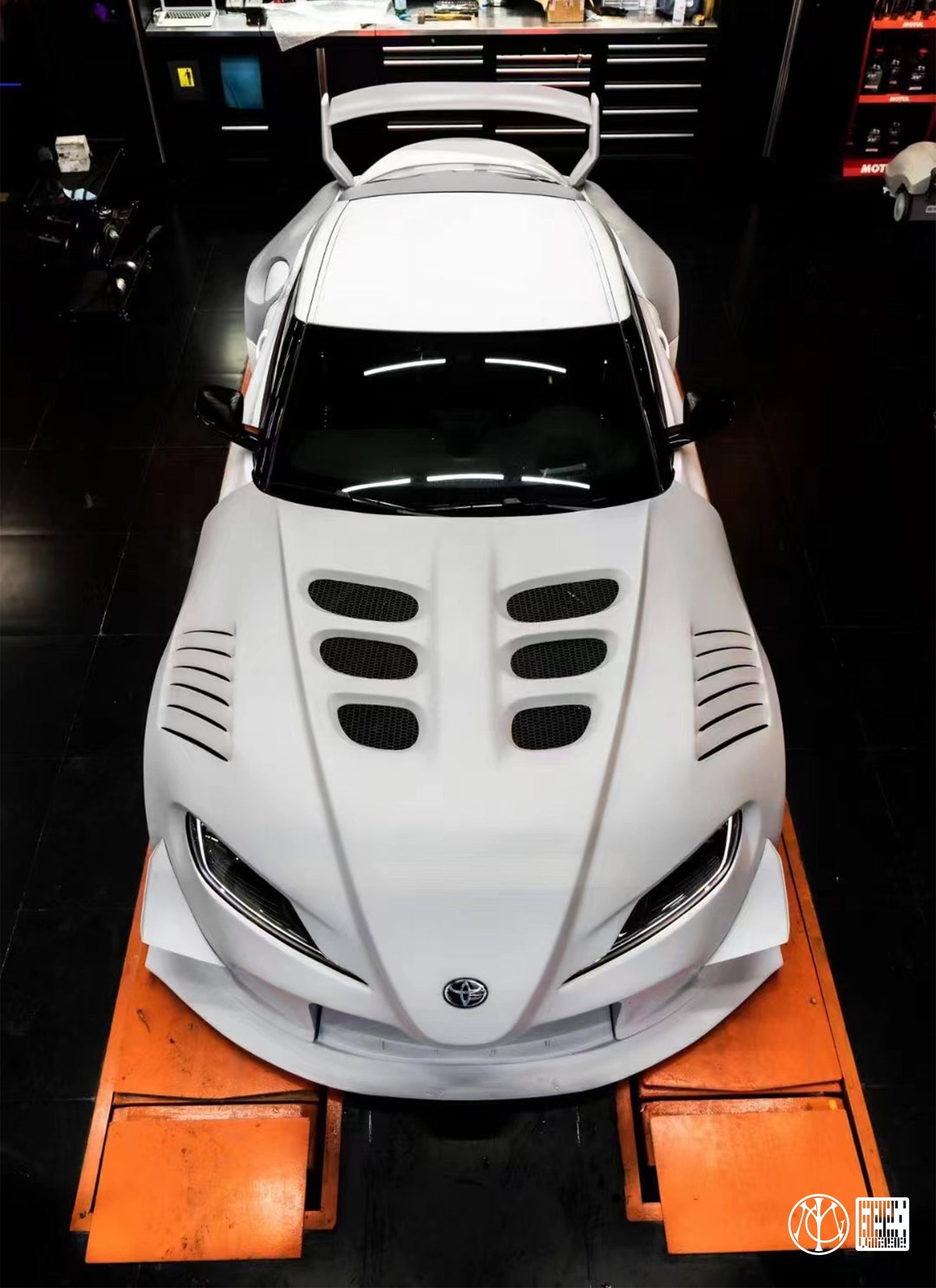 Geex Village Unicorn GT3 Clamshell Hood and Front Bumper for Toyota Supra MK5 A90 A91 3.0 2020-ON Carbon Fiber/FRP