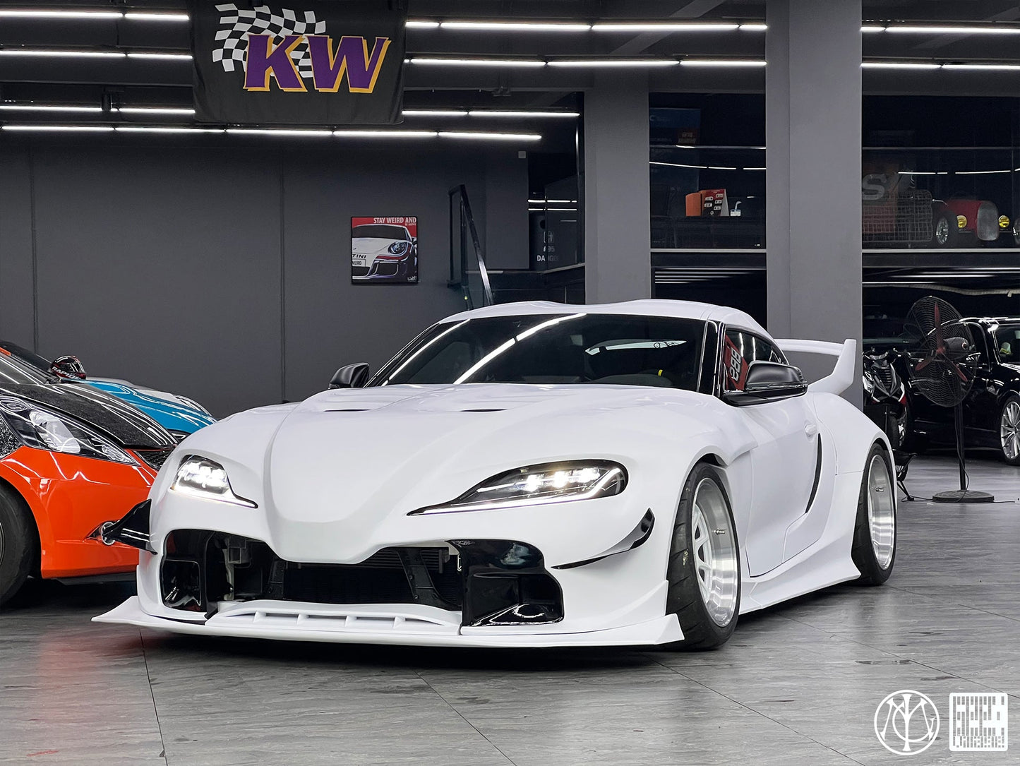 Geex Village Unicorn GT3 Clamshell Hood and Front Bumper for Toyota Supra MK5 A90 A91 3.0 2020-ON Carbon Fiber/FRP