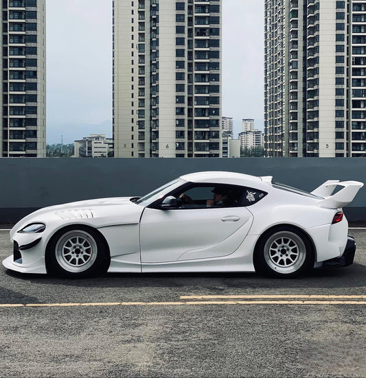 Geex Village Unicorn GT3 Widebody Fender Flares, Wheel Arches, and Side Skirts for Toyota Supra MK5 A90 A91 3.0 2020-ON Carbon Fiber/FRP