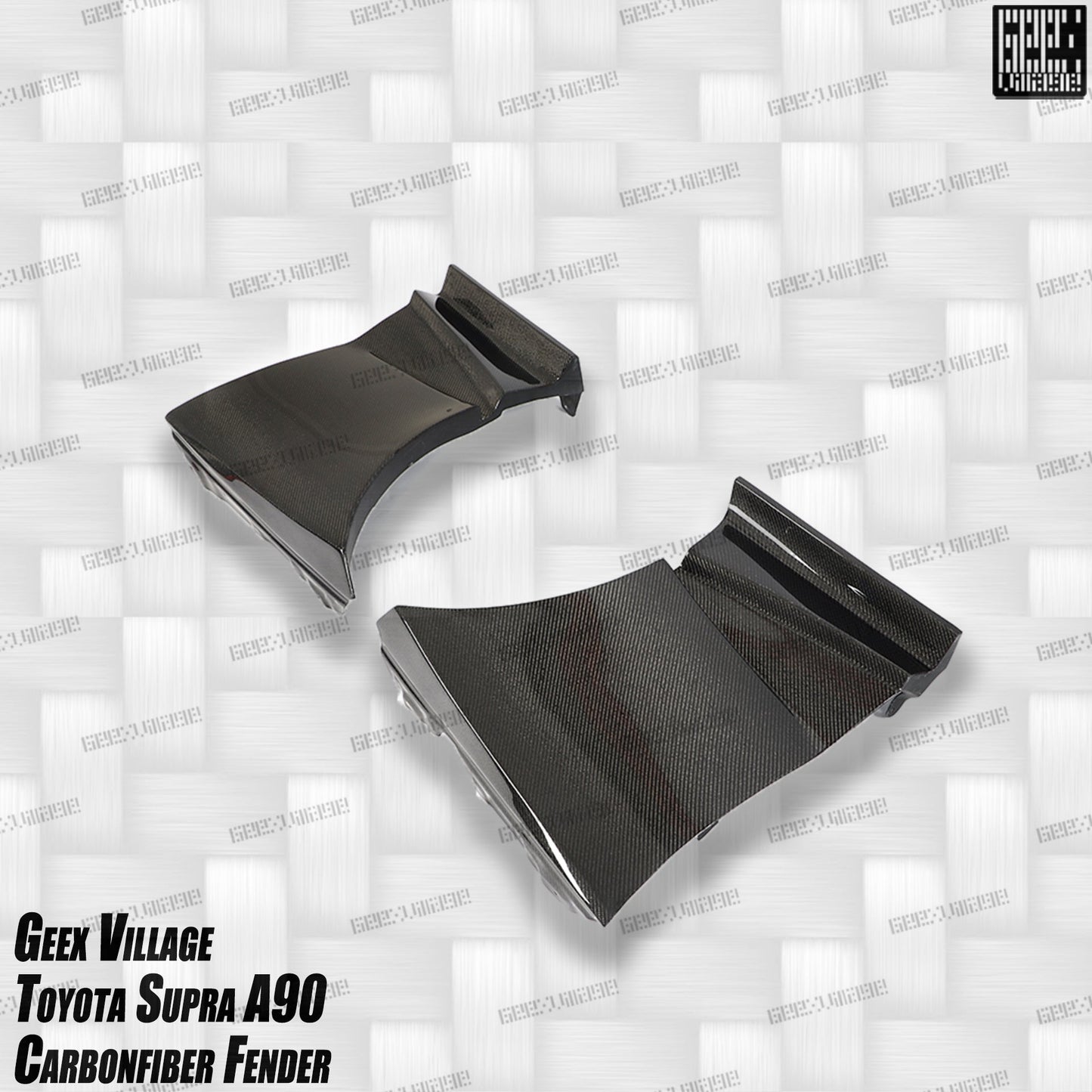 Geex Village Unicorn GT3 Widebody Fender Flares, Wheel Arches, and Side Skirts for Toyota Supra MK5 A90 A91 3.0 2020-ON Carbon Fiber/FRP