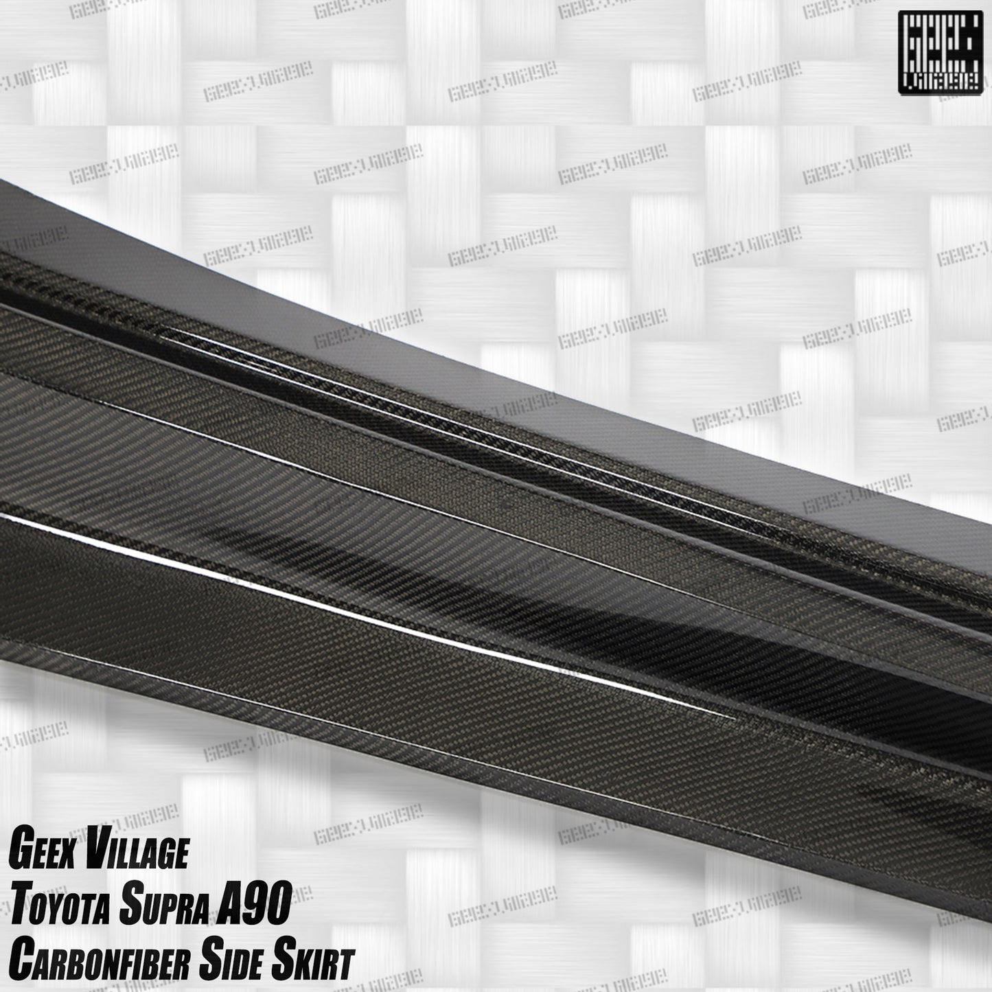 Geex Village Unicorn GT3 Widebody Fender Flares, Wheel Arches, and Side Skirts for Toyota Supra MK5 A90 A91 3.0 2020-ON Carbon Fiber/FRP