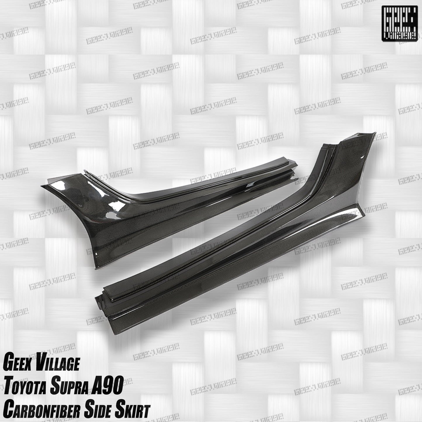 Geex Village Unicorn GT3 Widebody Fender Flares, Wheel Arches, and Side Skirts for Toyota Supra MK5 A90 A91 3.0 2020-ON Carbon Fiber/FRP