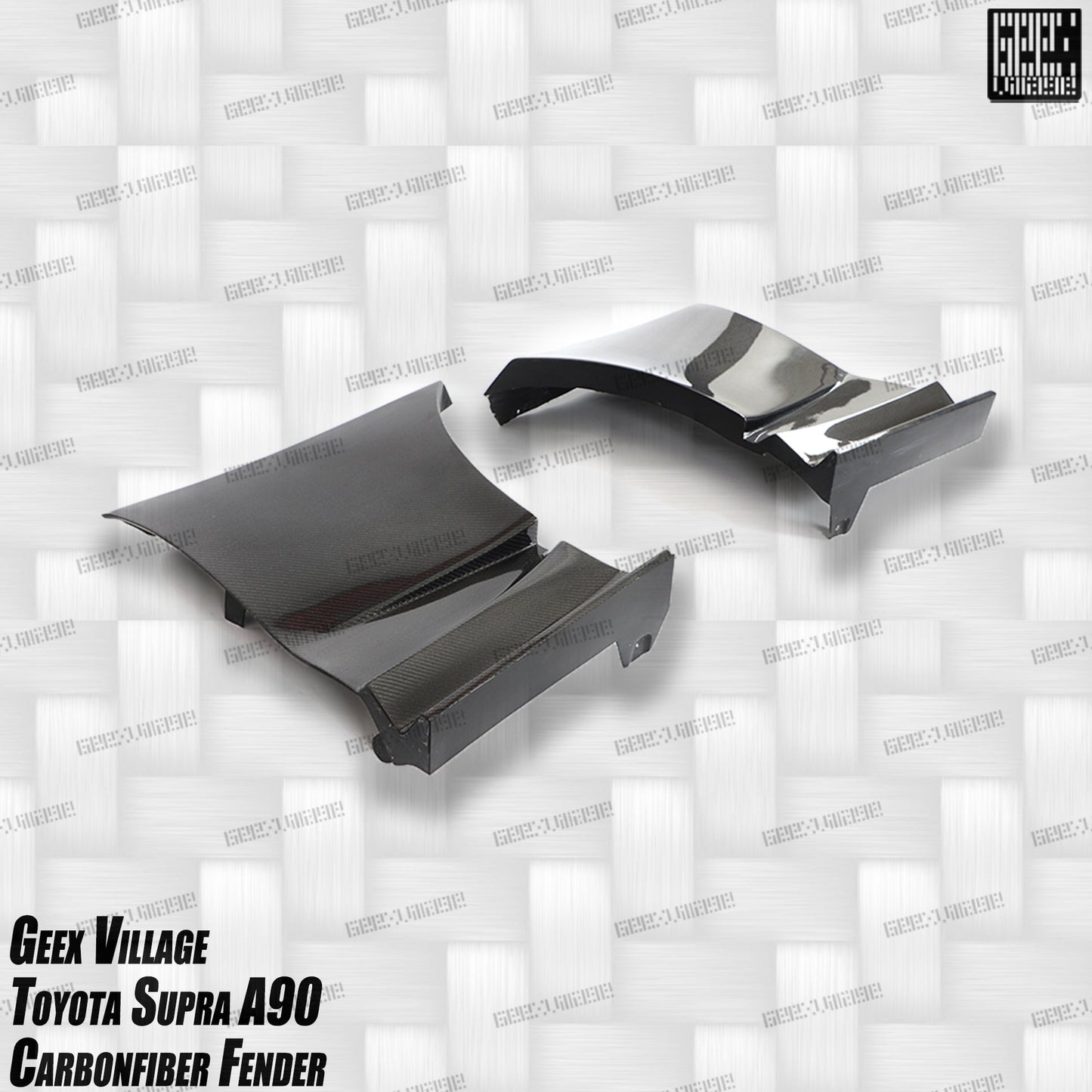 Geex Village Unicorn GT3 Widebody Fender Flares, Wheel Arches, and Side Skirts for Toyota Supra MK5 A90 A91 3.0 2020-ON Carbon Fiber/FRP