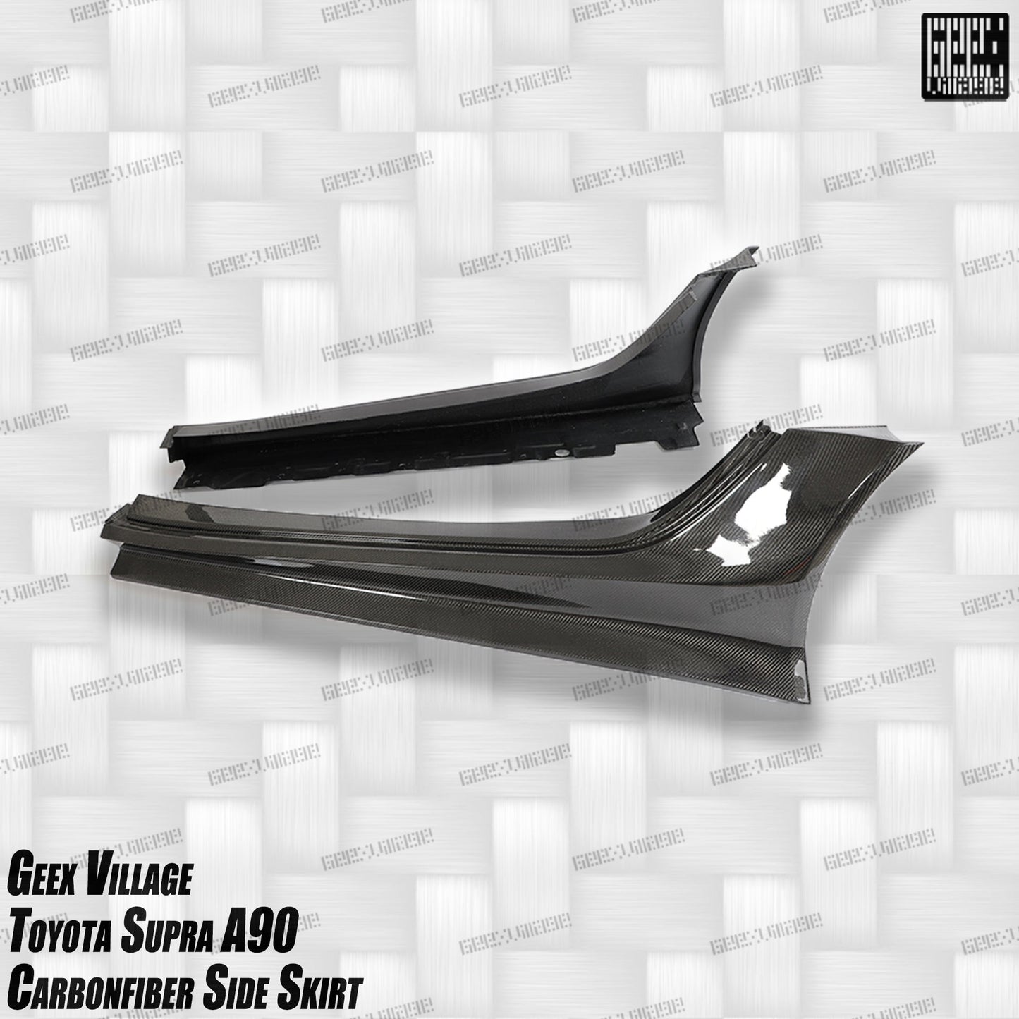 Geex Village Unicorn GT3 Widebody Fender Flares, Wheel Arches, and Side Skirts for Toyota Supra MK5 A90 A91 3.0 2020-ON Carbon Fiber/FRP