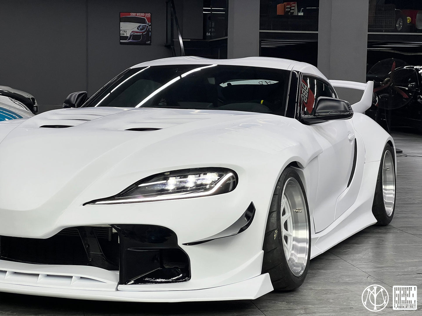 Geex Village Unicorn GT3 Widebody Canards for Toyota Supra MK5 A90 A91 3.0 2020-ON Carbon Fiber/FRP