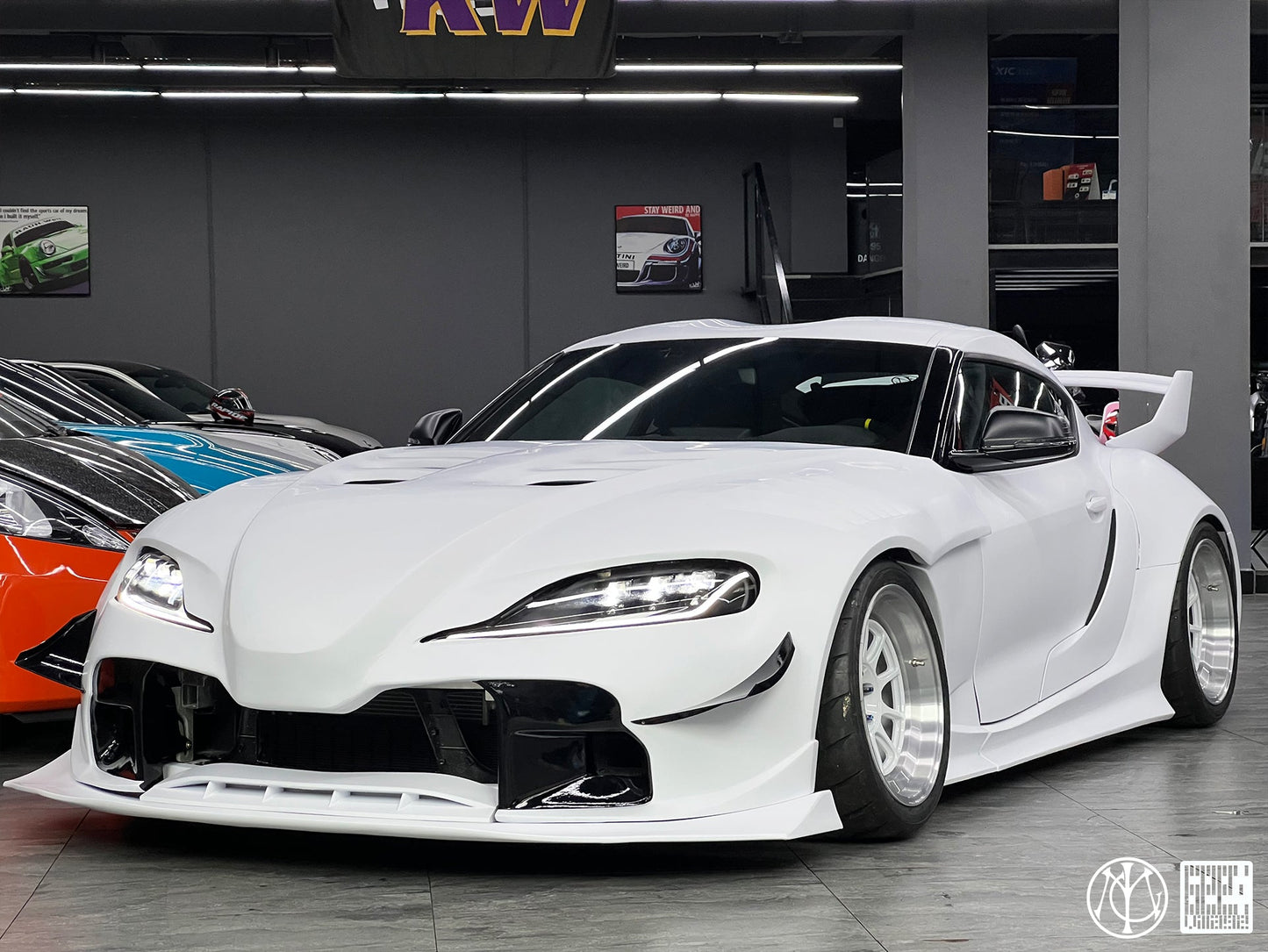 Geex Village Unicorn GT3 Widebody Canards for Toyota Supra MK5 A90 A91 3.0 2020-ON Carbon Fiber/FRP