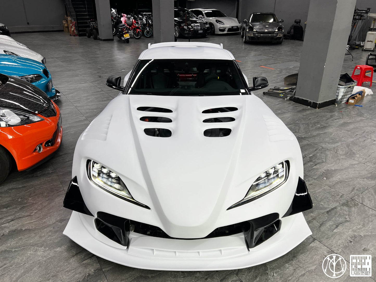 Geex Village Unicorn GT3 Widebody Canards for Toyota Supra MK5 A90 A91 3.0 2020-ON Carbon Fiber/FRP