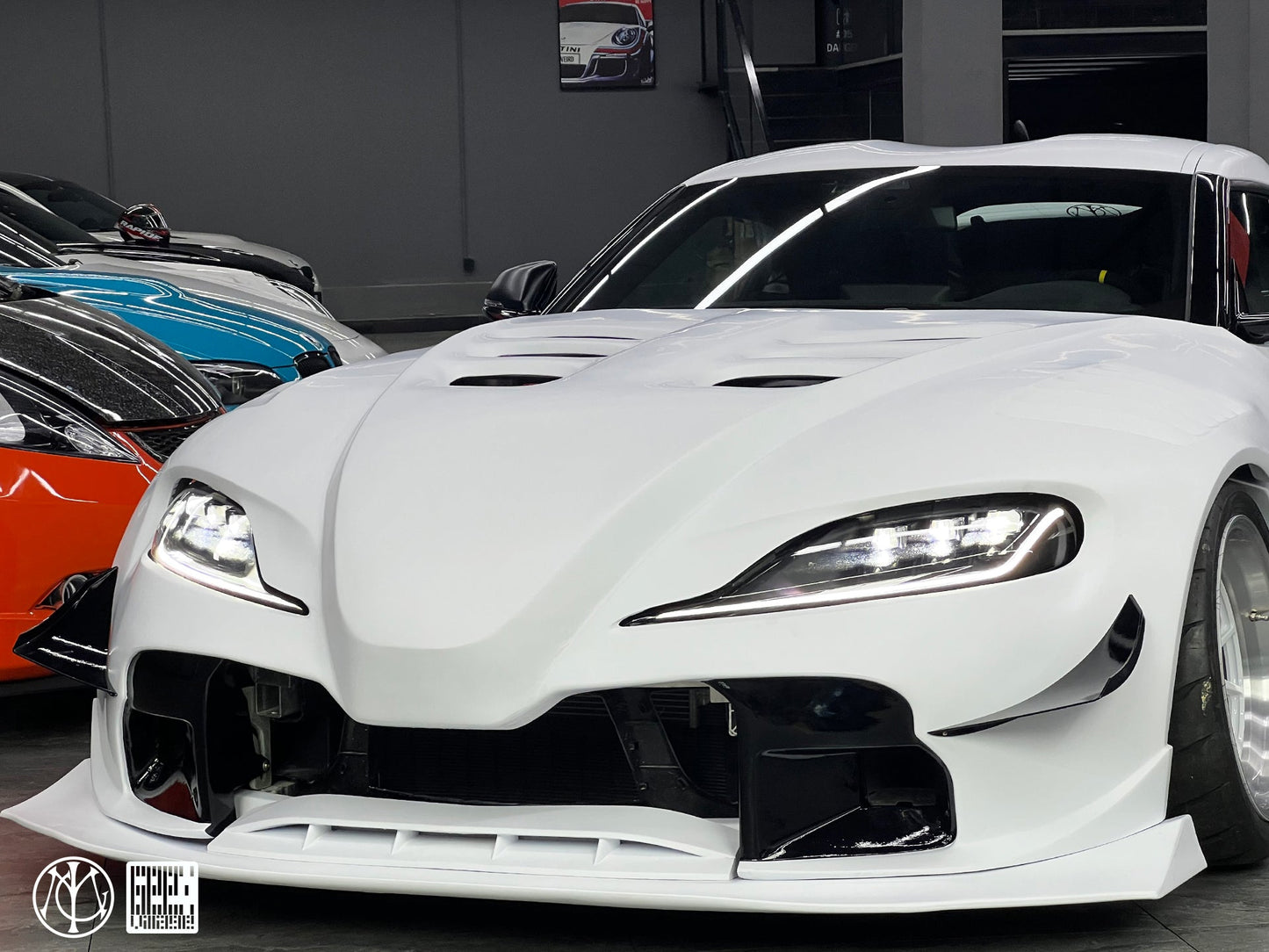 Geex Village Unicorn GT3 Widebody Canards for Toyota Supra MK5 A90 A91 3.0 2020-ON Carbon Fiber/FRP