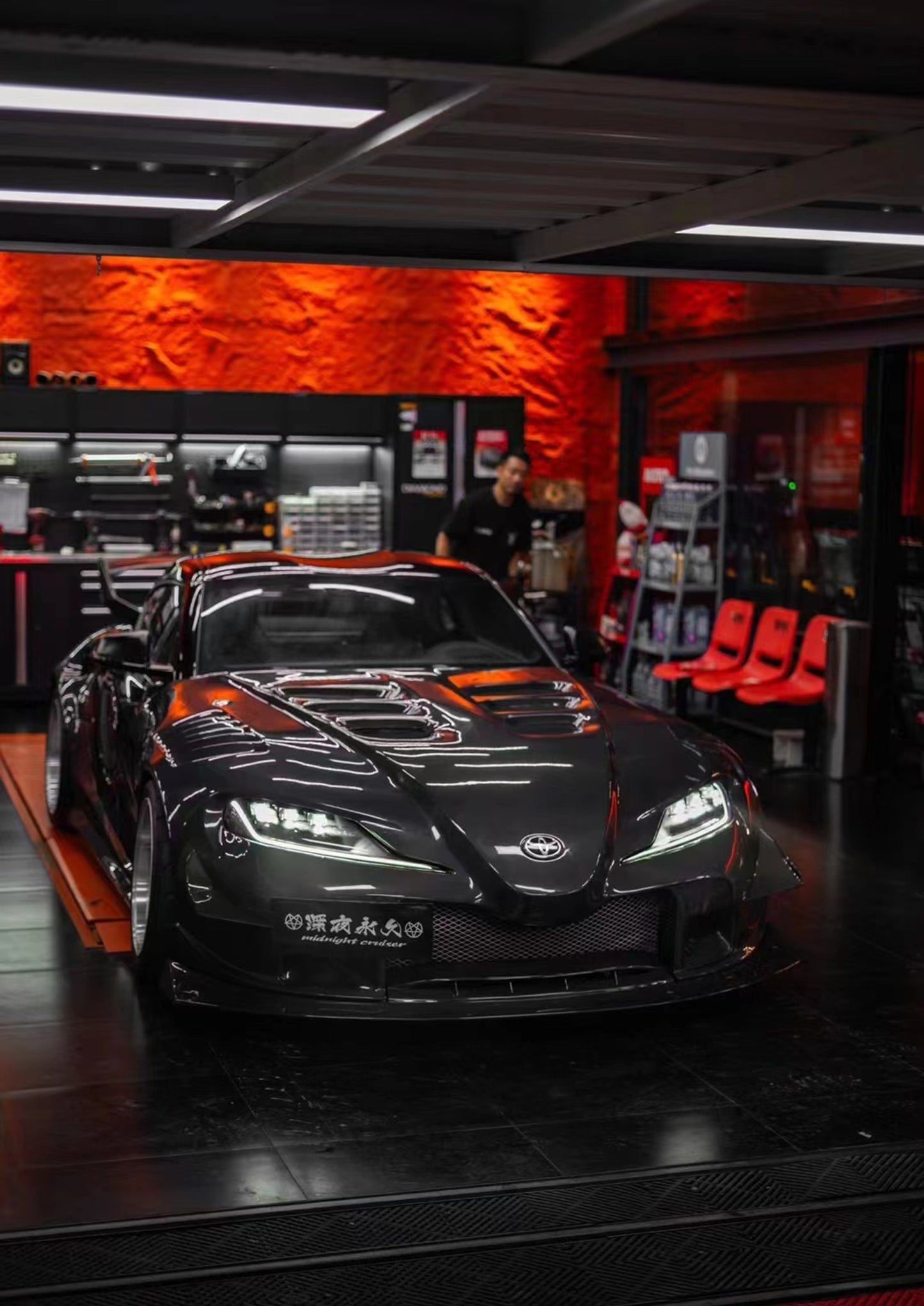 Geex Village Unicorn GT3 Widebody Front Lip for Toyota Supra MK5 A90 A91 3.0 2020-ON Carbon Fiber/FRP