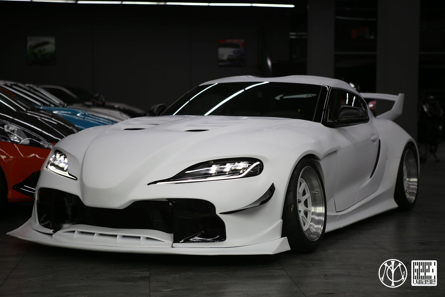Geex Village Unicorn GT3 Widebody Canards for Toyota Supra MK5 A90 A91 3.0 2020-ON Carbon Fiber/FRP