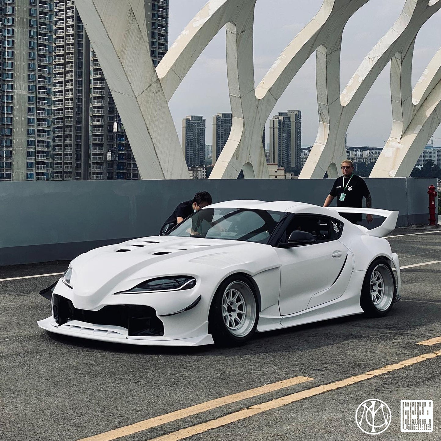 Geex Village Unicorn GT3 Widebody Front Lip for Toyota Supra MK5 A90 A91 3.0 2020-ON Carbon Fiber/FRP