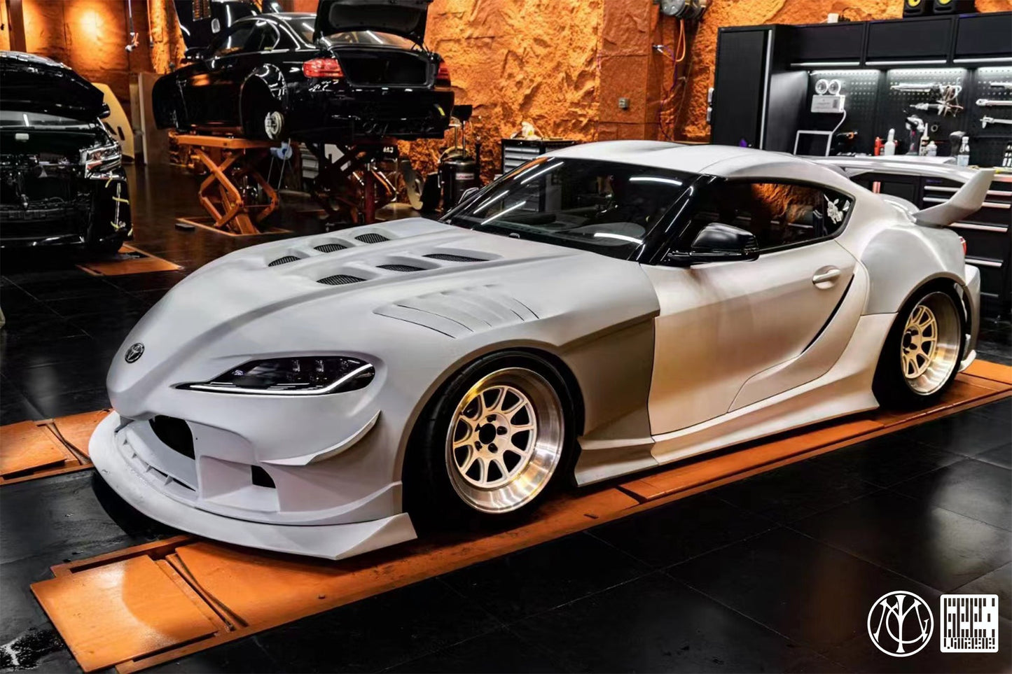 Geex Village Unicorn GT3 Widebody Front Lip for Toyota Supra MK5 A90 A91 3.0 2020-ON Carbon Fiber/FRP