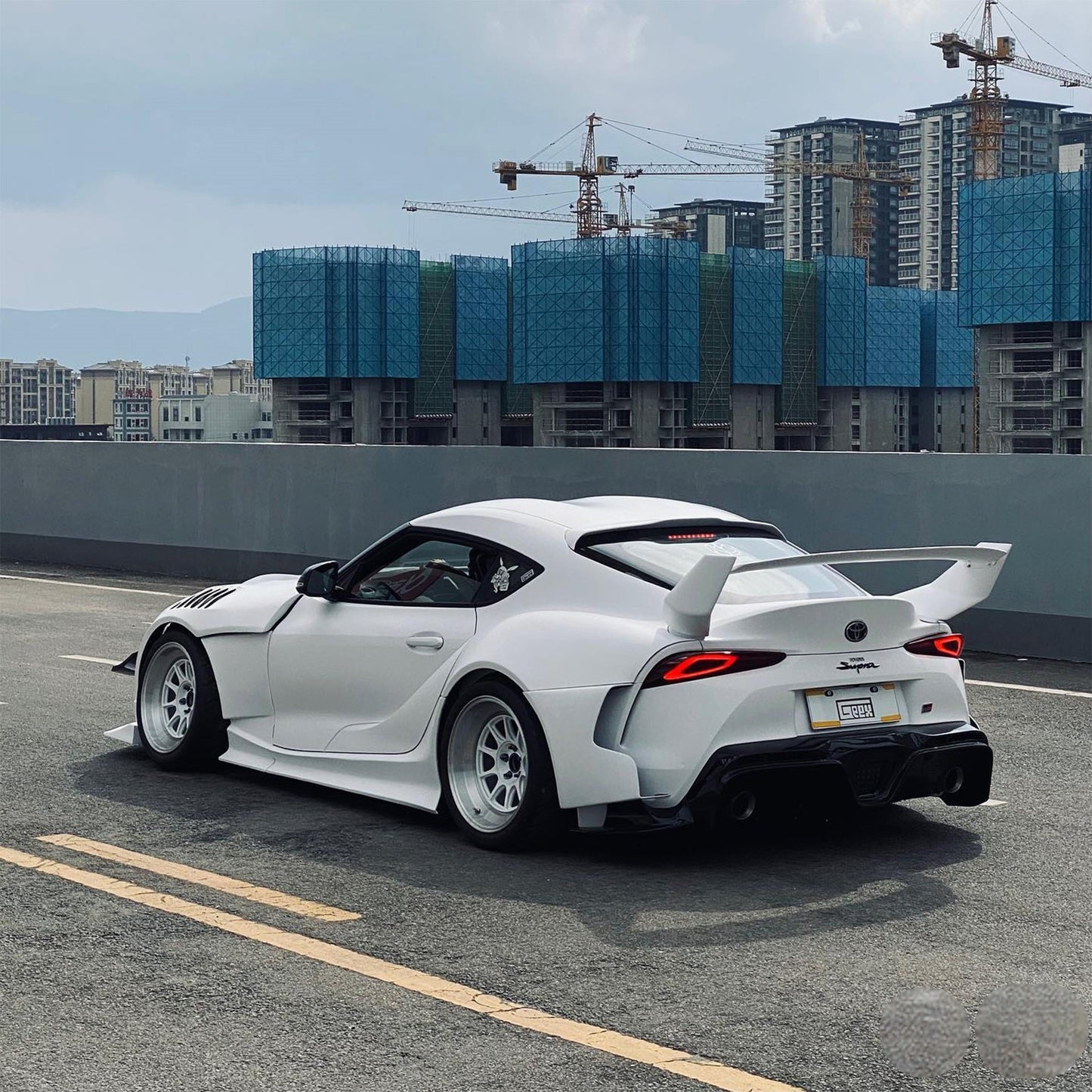Geex Village Unicorn GT3 Widebody Rear Diffuser & Undertray & Canards for Toyota Supra MK5 A90 A91 3.0 2020-ON Carbon Fiber/FRP