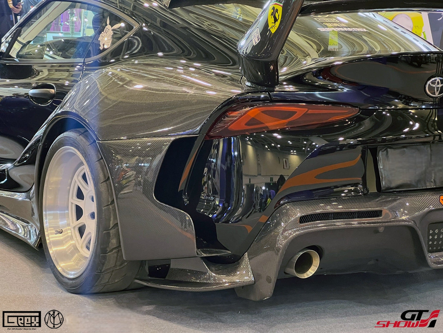 Geex Village Unicorn GT3 Widebody Rear Wing for Toyota Supra MK5 A90 A91 3.0 2020-ON Coupe Carbon Fiber/FRP