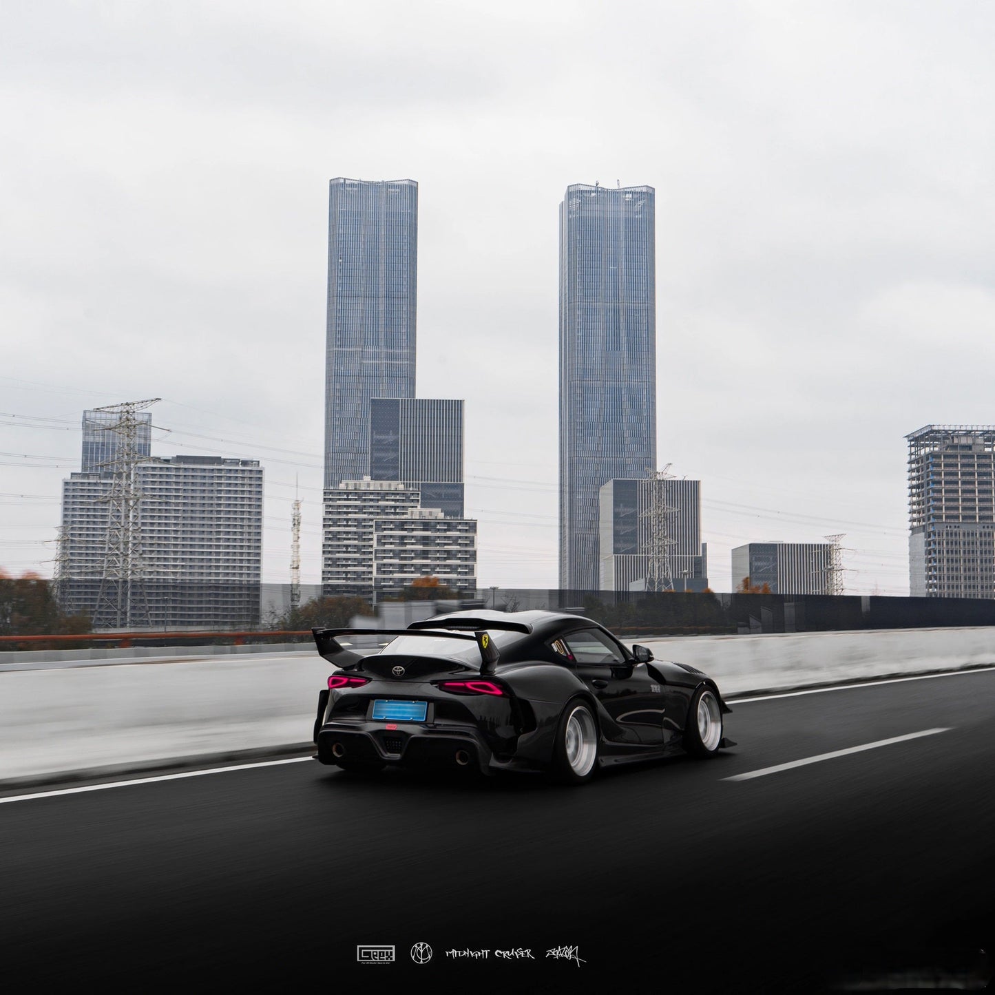 Geex Village Unicorn GT3 Widebody Rear Wing for Toyota Supra MK5 A90 A91 3.0 2020-ON Coupe Carbon Fiber/FRP