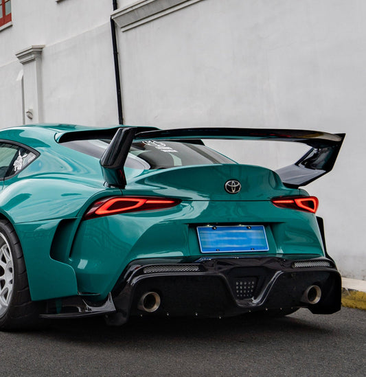 Geex Village Unicorn GT3 Widebody Rear Diffuser & Undertray & Canards for Toyota Supra MK5 A90 A91 3.0 2020-ON Carbon Fiber/FRP