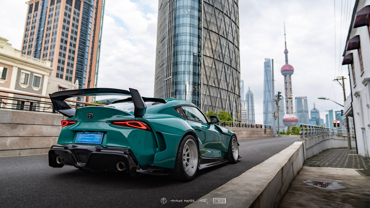 Geex Village Unicorn GT3 Widebody Rear Wing for Toyota Supra MK5 A90 A91 3.0 2020-ON Coupe Carbon Fiber/FRP