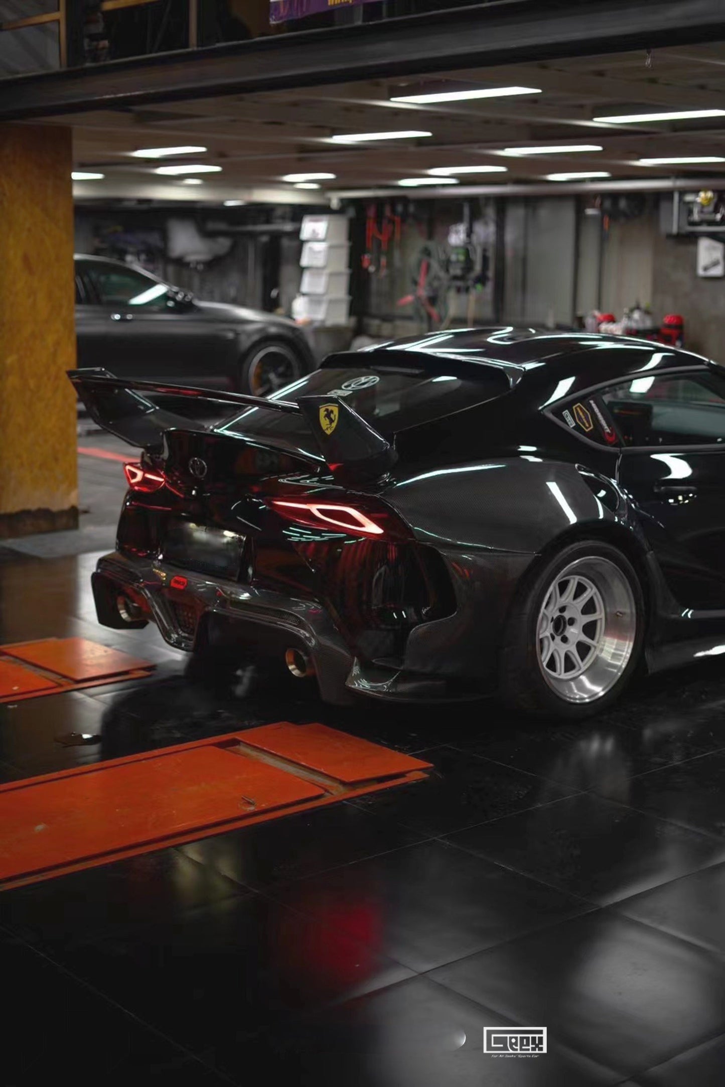 Geex Village Unicorn GT3 Widebody Rear Diffuser & Undertray & Canards for Toyota Supra MK5 A90 A91 3.0 2020-ON Carbon Fiber/FRP