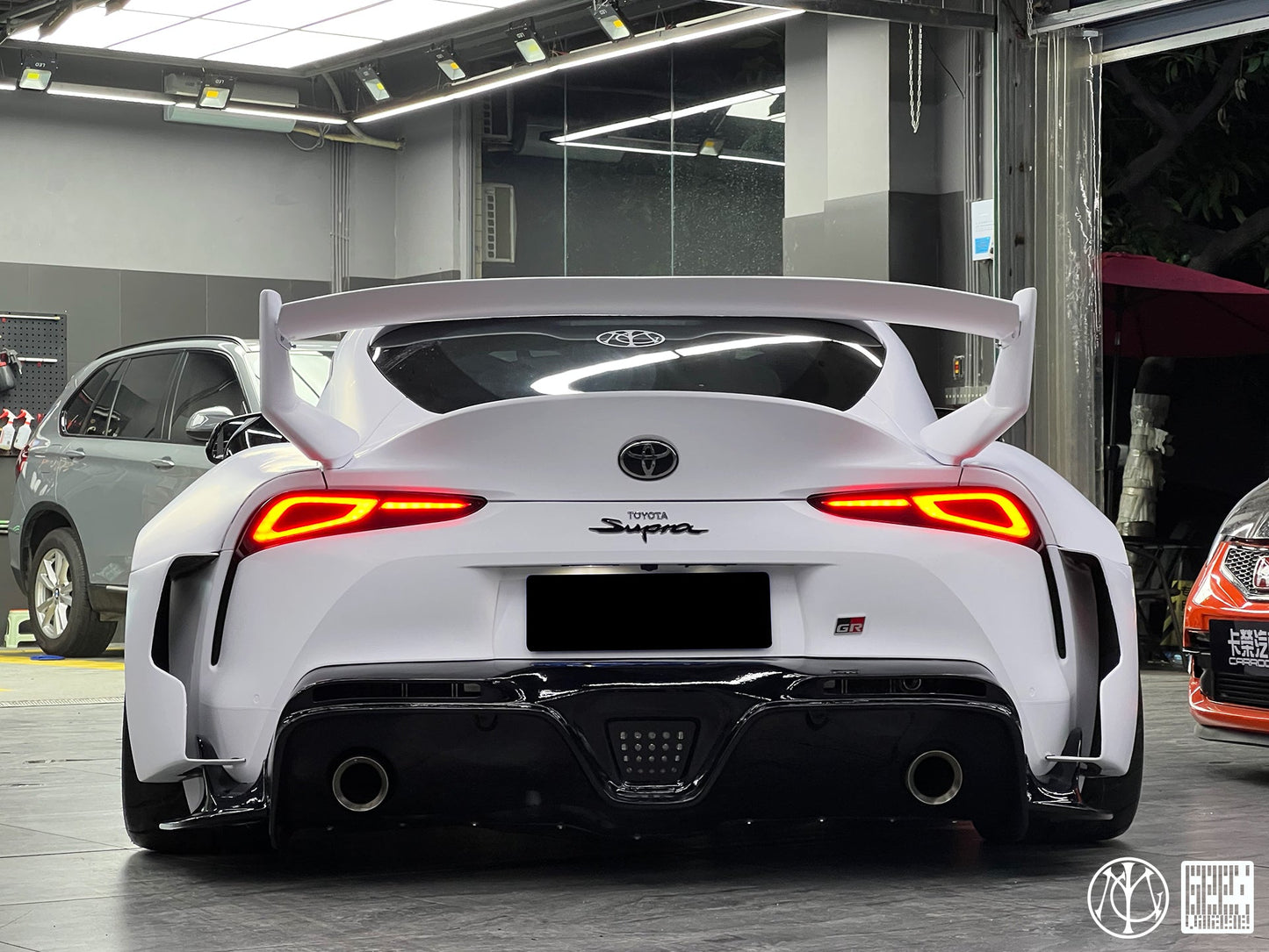 Geex Village Unicorn GT3 Widebody Rear Diffuser & Undertray & Canards for Toyota Supra MK5 A90 A91 3.0 2020-ON Carbon Fiber/FRP