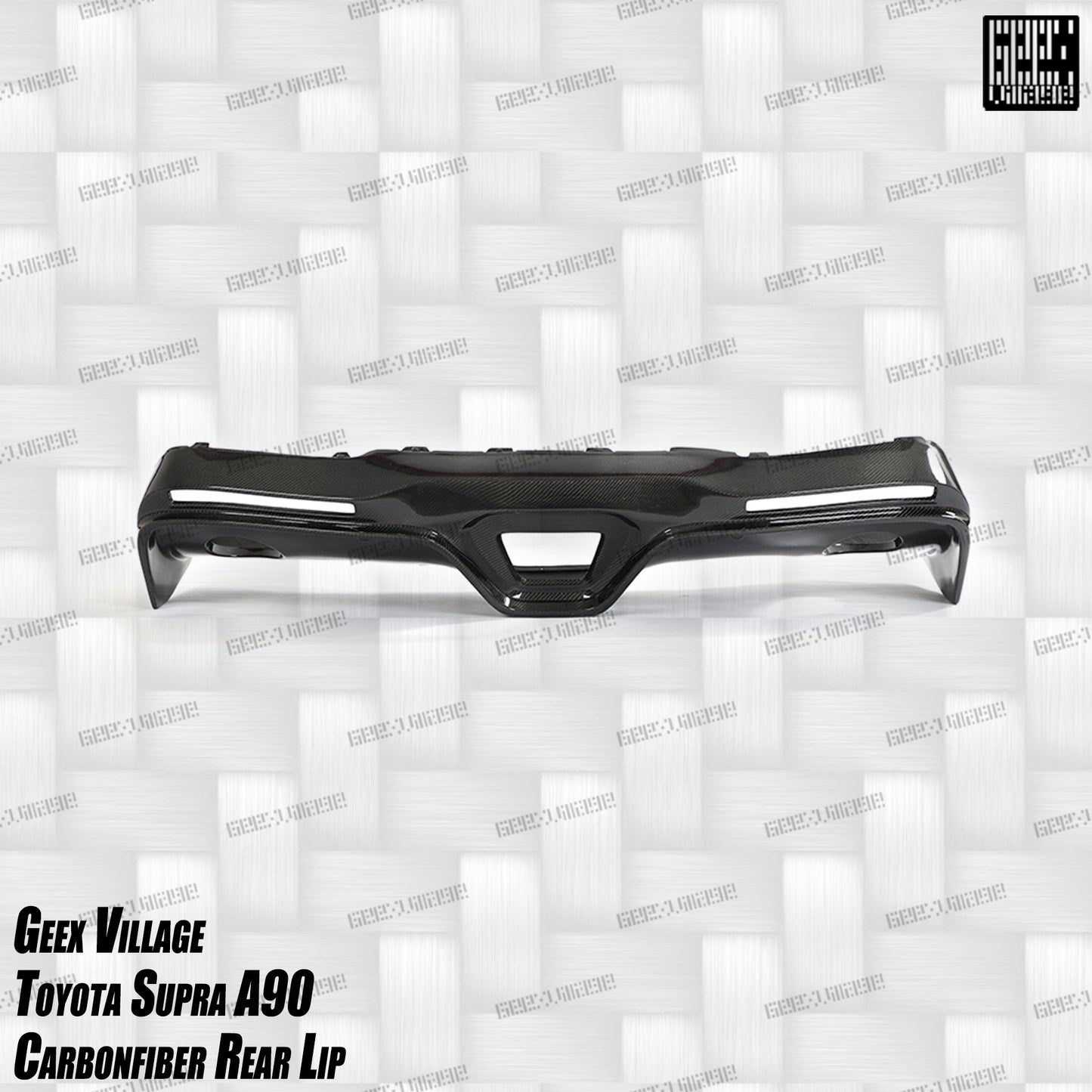 Geex Village Unicorn GT3 Widebody Rear Diffuser & Undertray & Canards for Toyota Supra MK5 A90 A91 3.0 2020-ON Carbon Fiber/FRP
