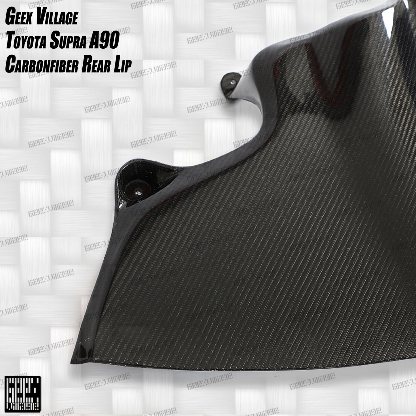 Geex Village Unicorn GT3 Widebody Rear Diffuser & Undertray & Canards for Toyota Supra MK5 A90 A91 3.0 2020-ON Carbon Fiber/FRP