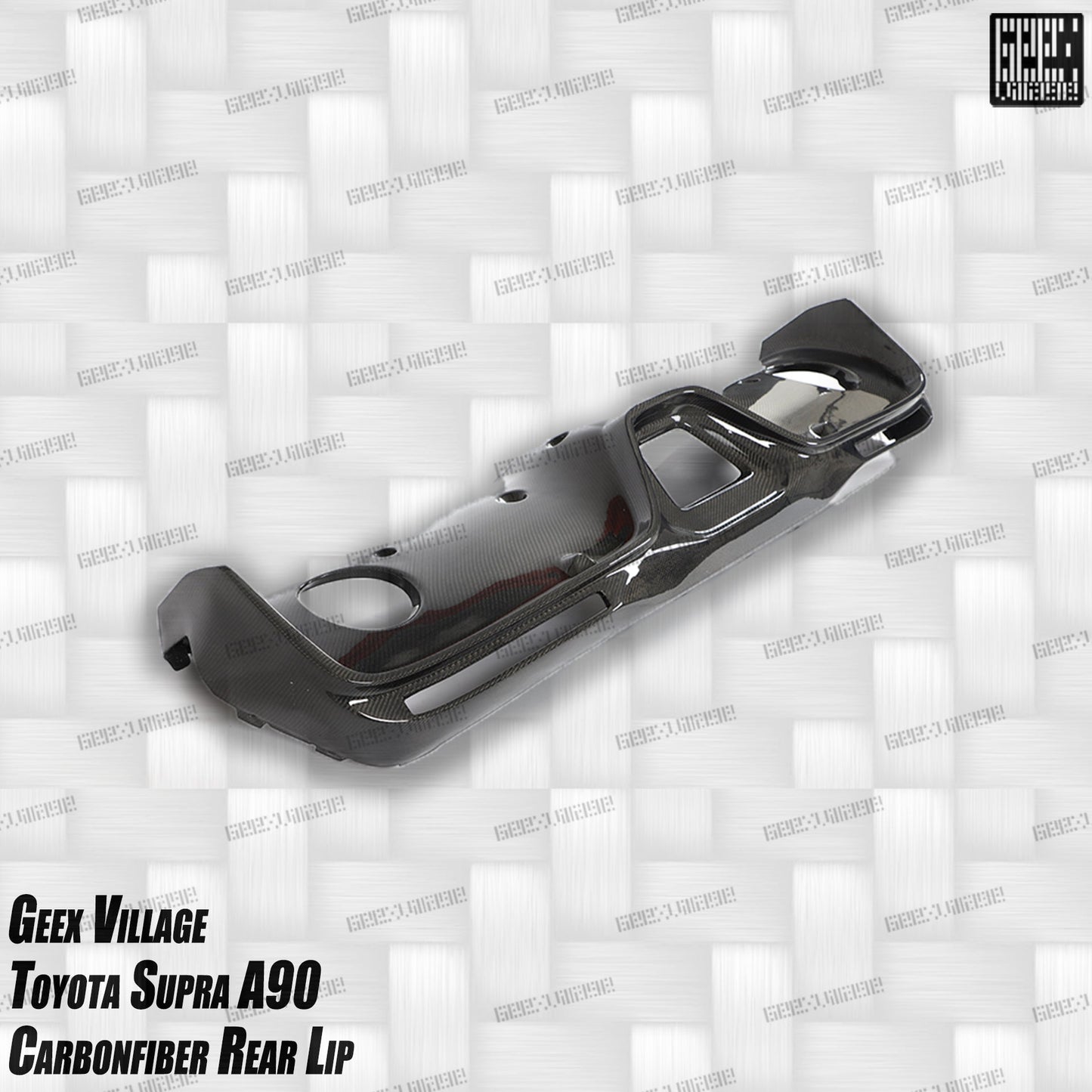 Geex Village Unicorn GT3 Widebody Rear Diffuser & Undertray & Canards for Toyota Supra MK5 A90 A91 3.0 2020-ON Carbon Fiber/FRP
