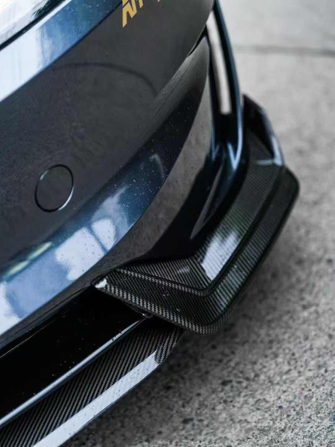 Karbel Carbon Front Lip for Tesla Model 3 Highland Performance 2024-ON Dry Pre-preg Carbon Fiber/FRP