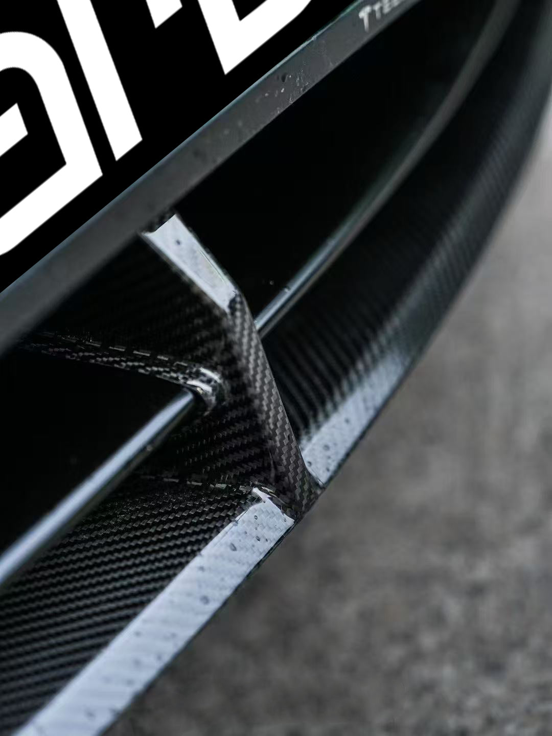 Karbel Carbon Front Lip for Tesla Model 3 Highland Performance 2024-ON Dry Pre-preg Carbon Fiber/FRP