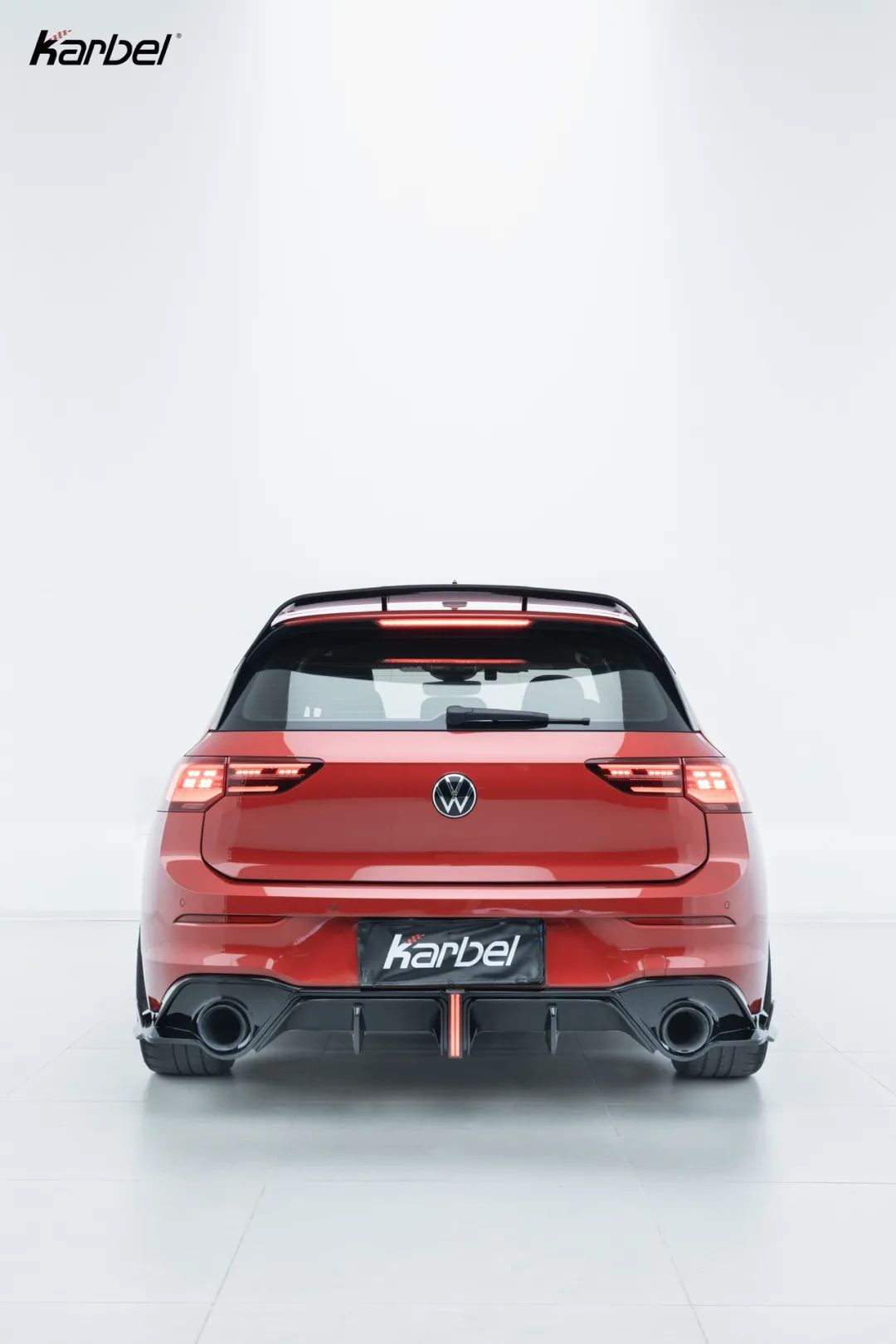Karbel Carbon V2 Rear Diffuser for Volkswagen GTI MK8 MK8.5 2022-ON Dry Carbon Fiber/FRP