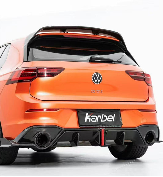 Karbel Carbon V2 Rear Diffuser for Volkswagen GTI MK8 MK8.5 2022-ON Dry Carbon Fiber/FRP