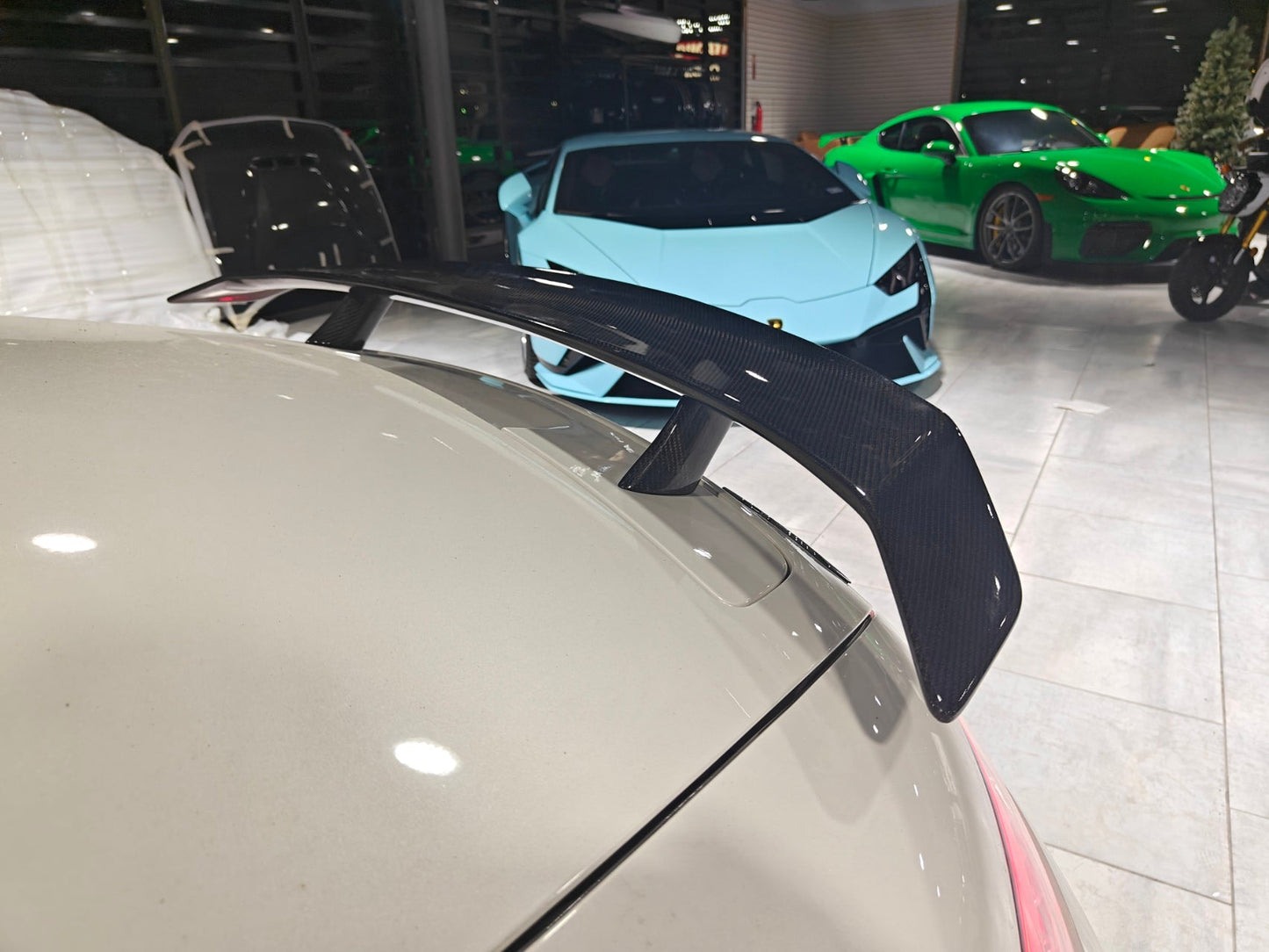 Paktechz Rear Wing for Mercedes Benz AMG GT GTS GTC C190 2016-2021 Carbon Fiber / FRP