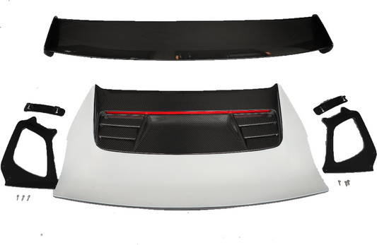 Dupont Tech GT3RS Style Rear Wing for Porsche 991.1 991.2 2012-2019 Dry Pre-preg Carbon Fiber