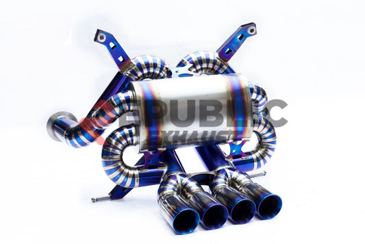 Republic Exhaust Catback Exhaust with Valve for Lamborghini Aventador Base LP700 2012-2023 Titanium