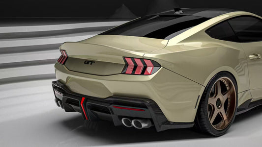 Robot Craftsman DARKSTAR Rear Spoiler for Ford Mustang S650 2.3 Ecoboost 5.0 GT Dark Horse 2024-ON Carbon Fiber / FRP