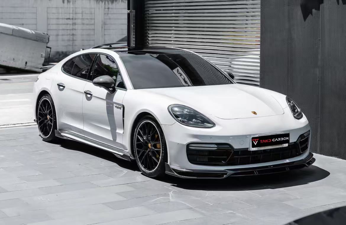 TAKD Carbon V2 Front Lip for Porsche Panamera 971.2 GTS 2017-2023 Dry Pre-preg Carbon Fiber