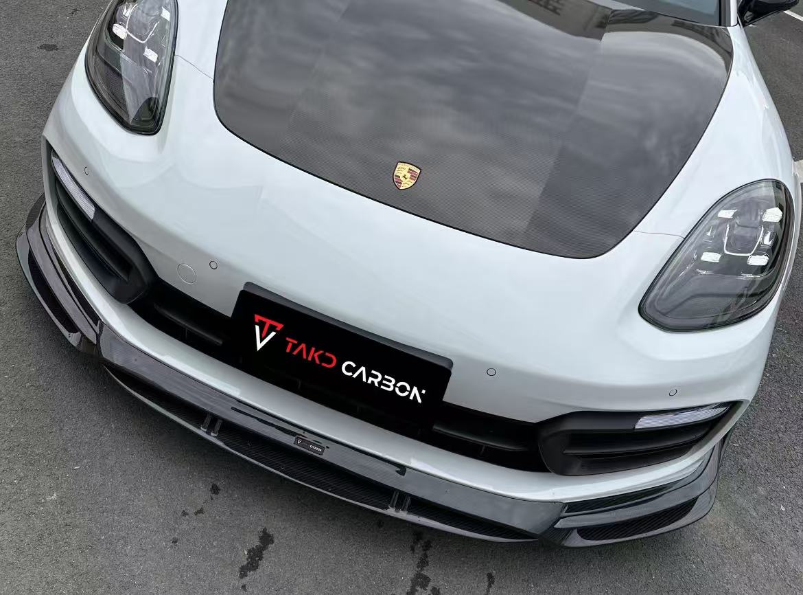 TAKD Carbon V2 Front Lip for Porsche Panamera 971.2 GTS 2017-2023 Dry Pre-preg Carbon Fiber