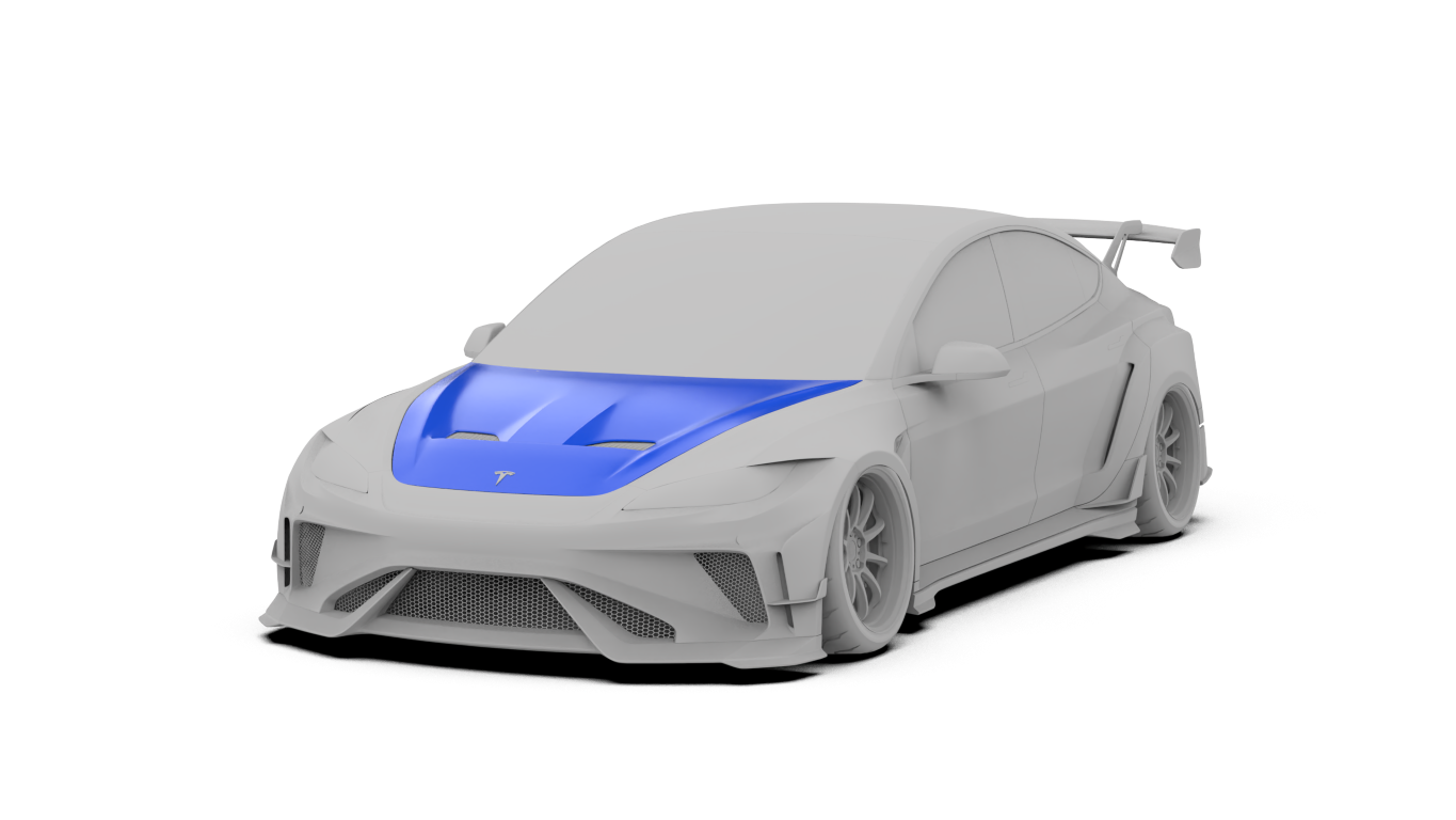 ROBOT CRAFTSMAN HACKER Widebody Full Complete Kit for Tesla Model 3 Highland / Performance 2024-ON Carbon Fiber /FRP