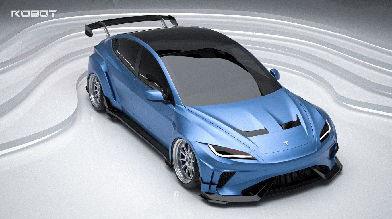 Robot Craftsman HACKER Widebody Package A for Tesla Model 3 Highland / Performance 2024-ON Carbon / FRP
