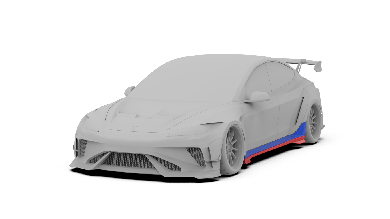 Robot Craftsman HACKER Widebody Package A for Tesla Model 3 Highland / Performance 2024-ON Carbon / FRP