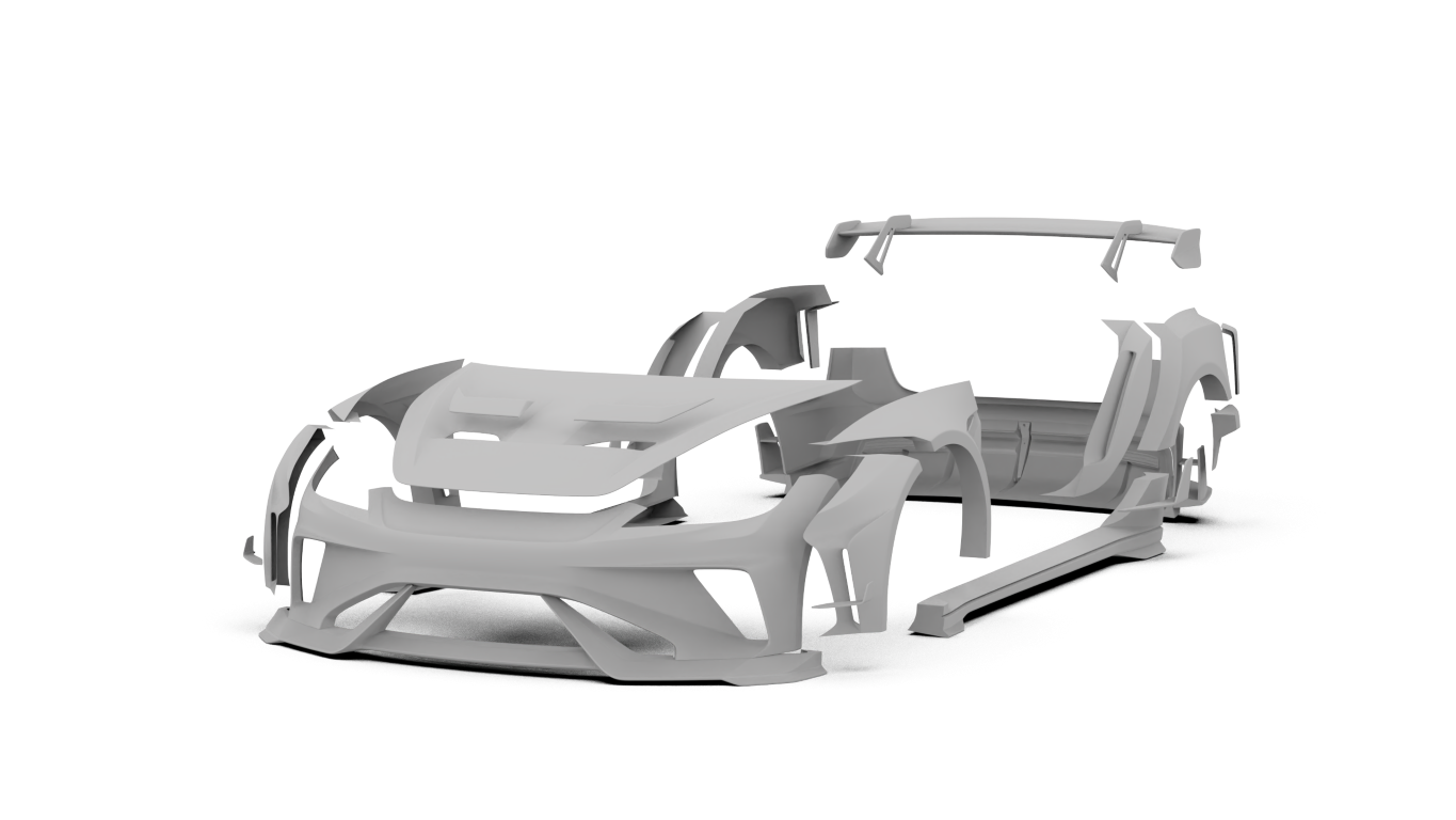 Robot Craftsman HACKER Widebody Package A for Tesla Model 3 Highland / Performance 2024-ON Carbon / FRP