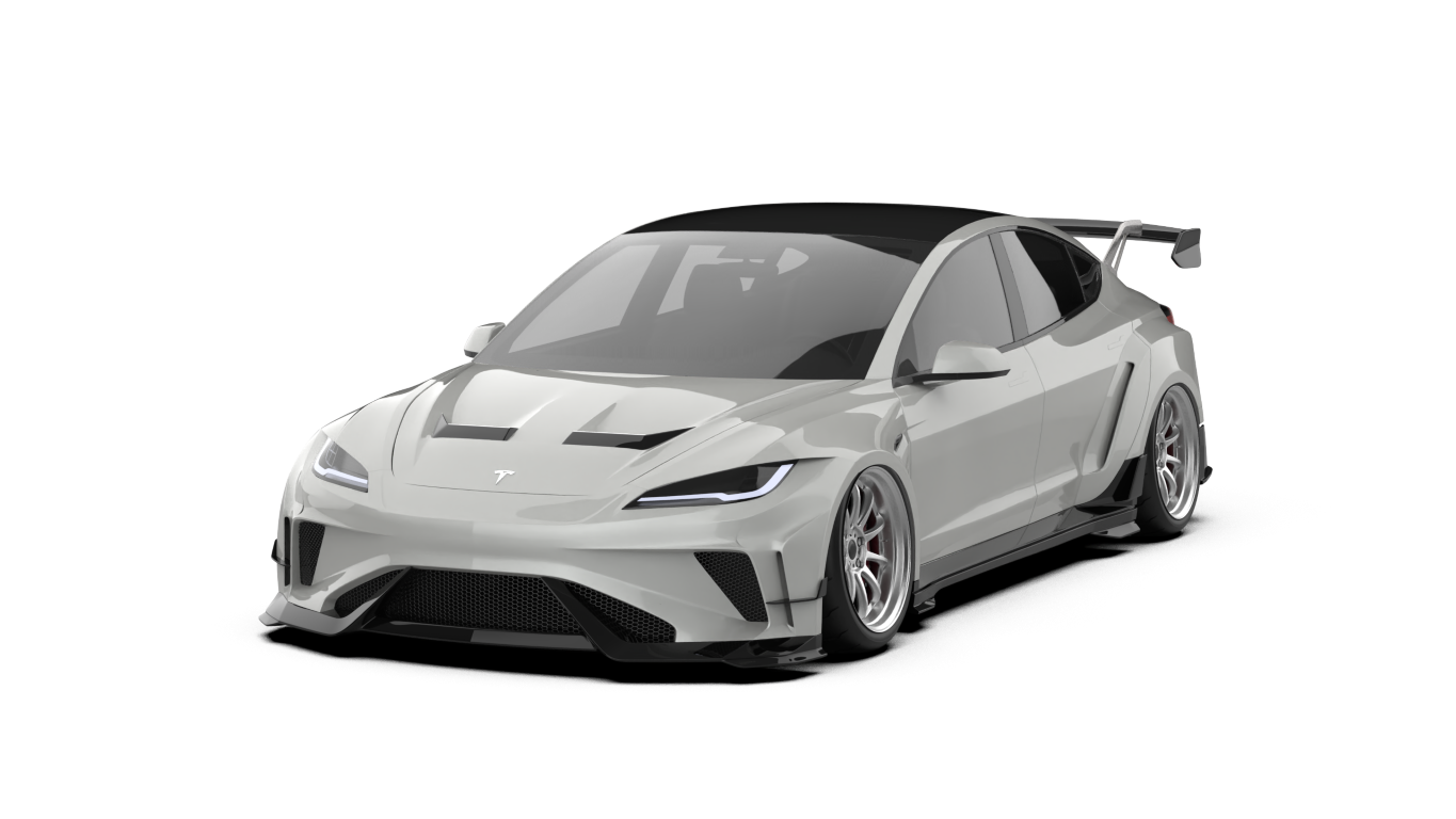 ROBOT CRAFTSMAN HACKER Widebody Full Complete Kit for Tesla Model 3 Highland / Performance 2024-ON Carbon Fiber /FRP